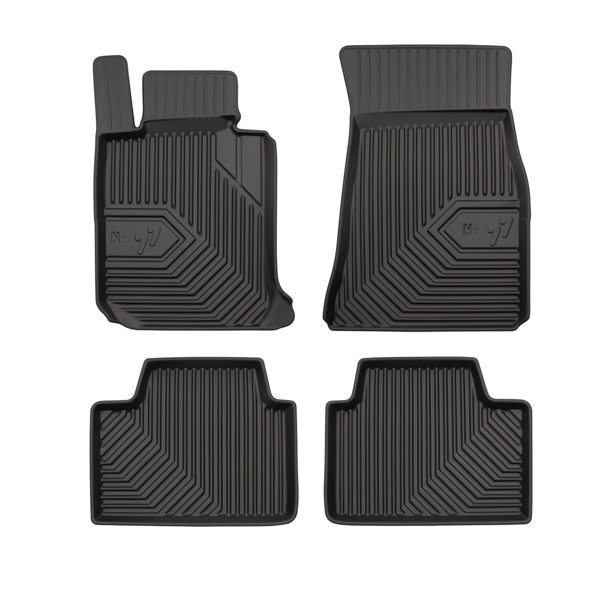 OMAC Auto-Fußmatten Gummimatten No.77 für BMW 3er G20 G21 2018-2025 TPE Schwarz 4 Teile (4 St), für BMW 3er G20 G21 2018-2025 BMW 3er G20 G21 2018-2025, Antirutsch,Wasserfest,Einfache Installation