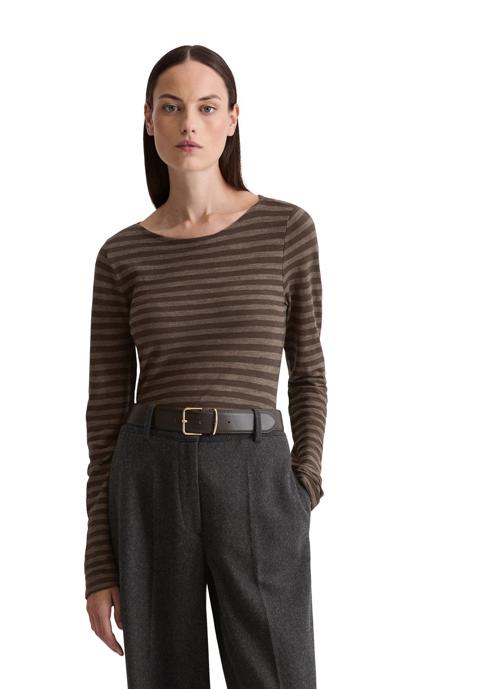 Marc O'Polo Langarmshirt aus Slubjersey günstig online kaufen