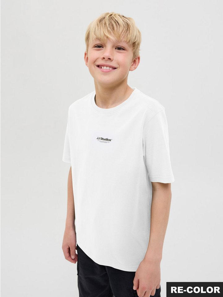 Jack & Jones Junior Rundhalsshirt JJESOHO TEE SS CREW NECK NOOS JNR Baumwolle, locker geschnitten