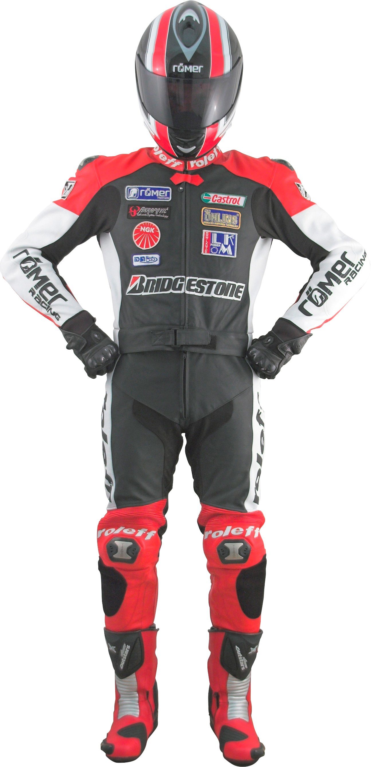 roleff Motorradkombi Hockenheim Black Edition (2-tlg)