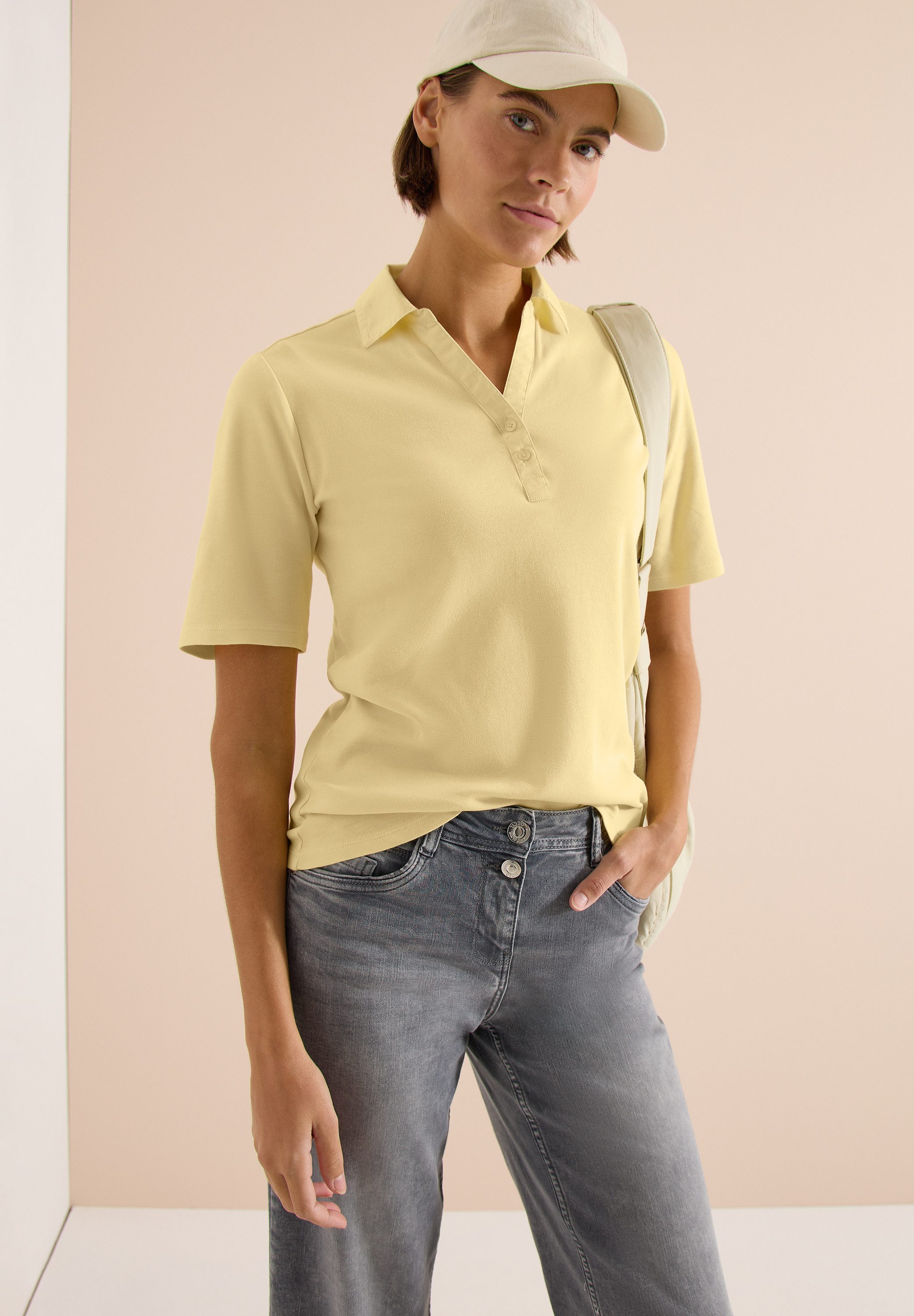 CECIL Poloshirt aus reiner Baumwolle