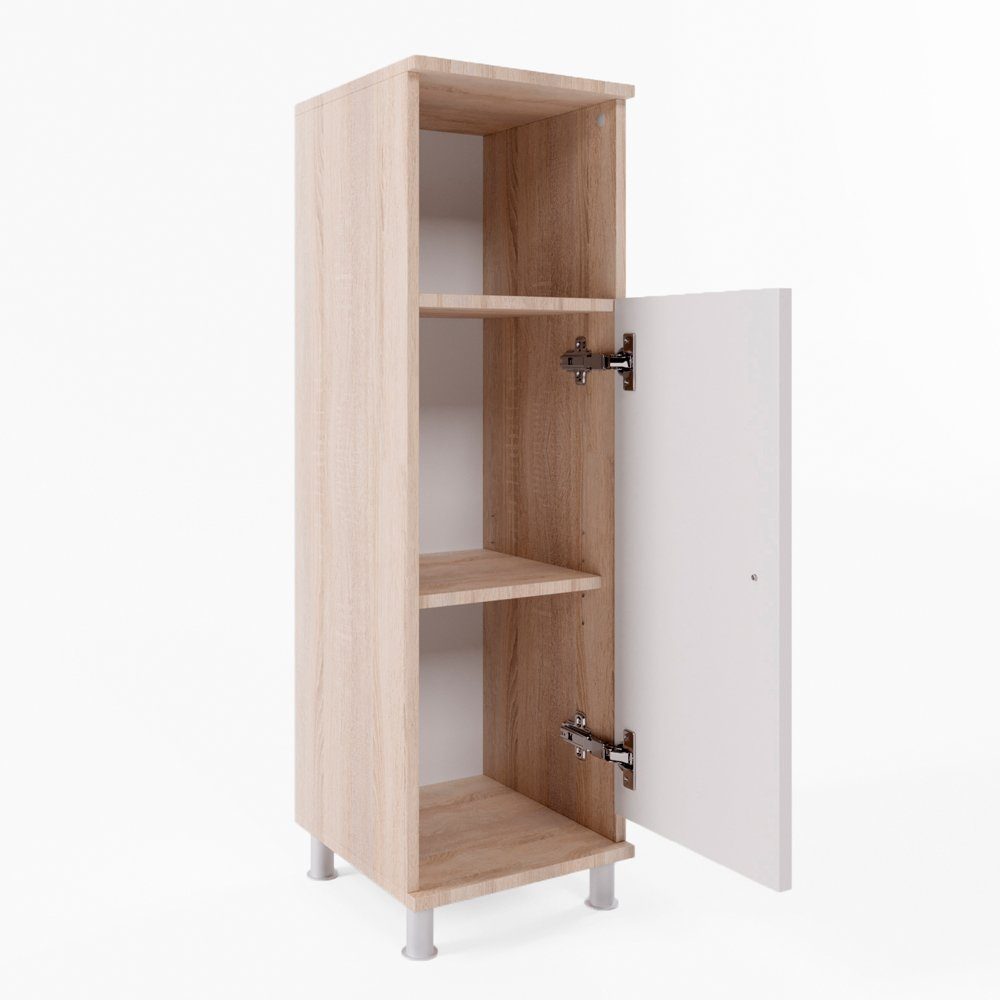 Vicco Midischrank Fynn, Sonoma/Weiß, 30 x günstig online kaufen