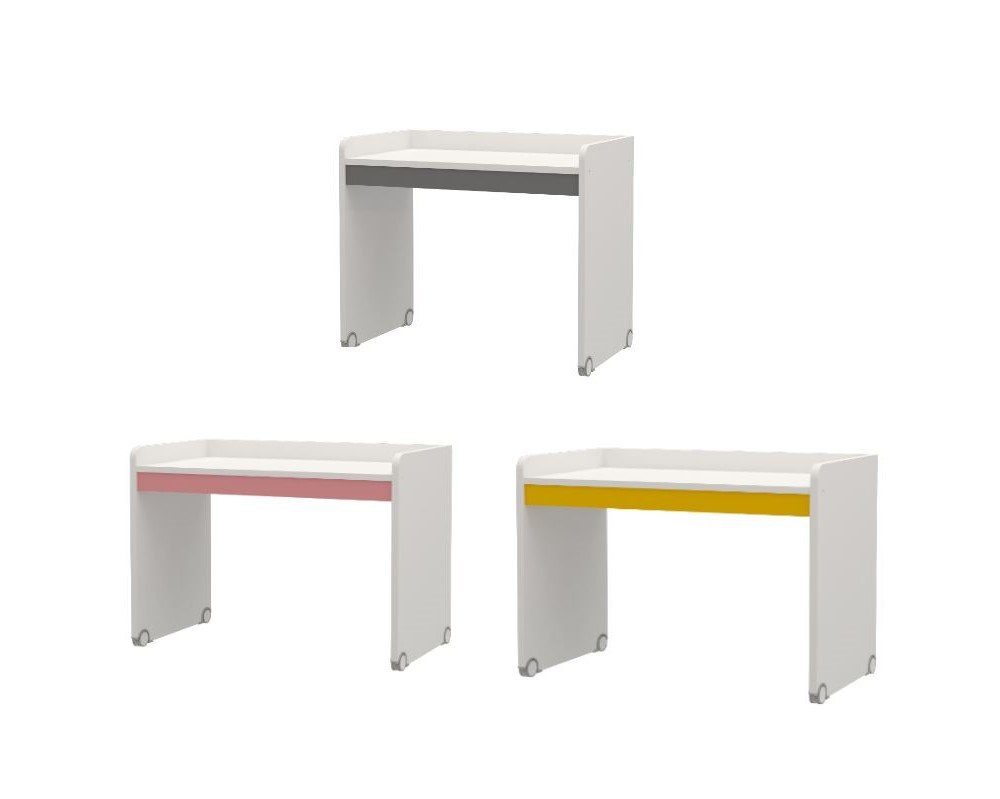 Grau Schreibtisch Möbel-Lux 5-St., Hochbett, klein, Schrankkombi) (Set, Neo Hochbett