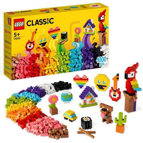LEGO® Konstruktionsspielsteine Großes Kreativ-Bauset (11030), LEGO® Classic, (1000 St)