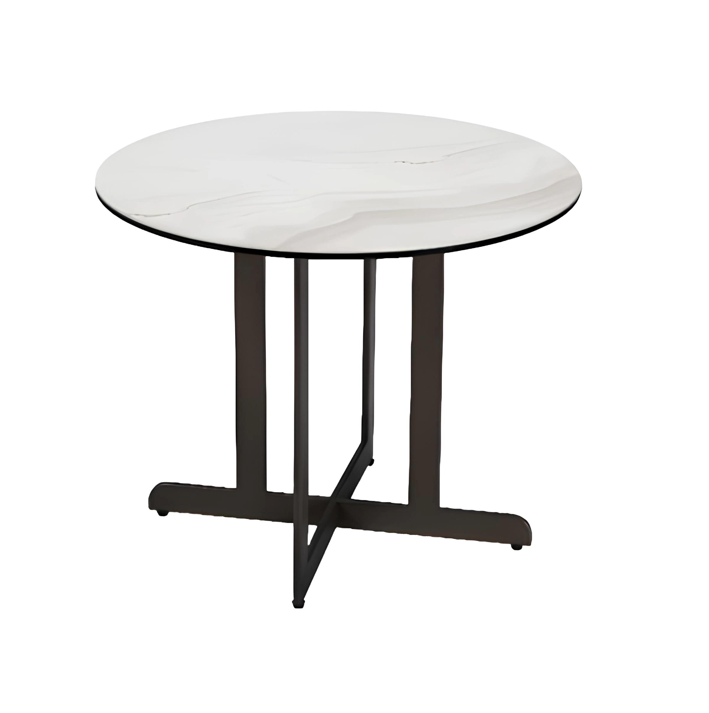 Xlmoebel Beistelltisch Moderner runder Kaffeetisch in elegantem Design (1-St., Beistelltisch), Hergestellt in Europa