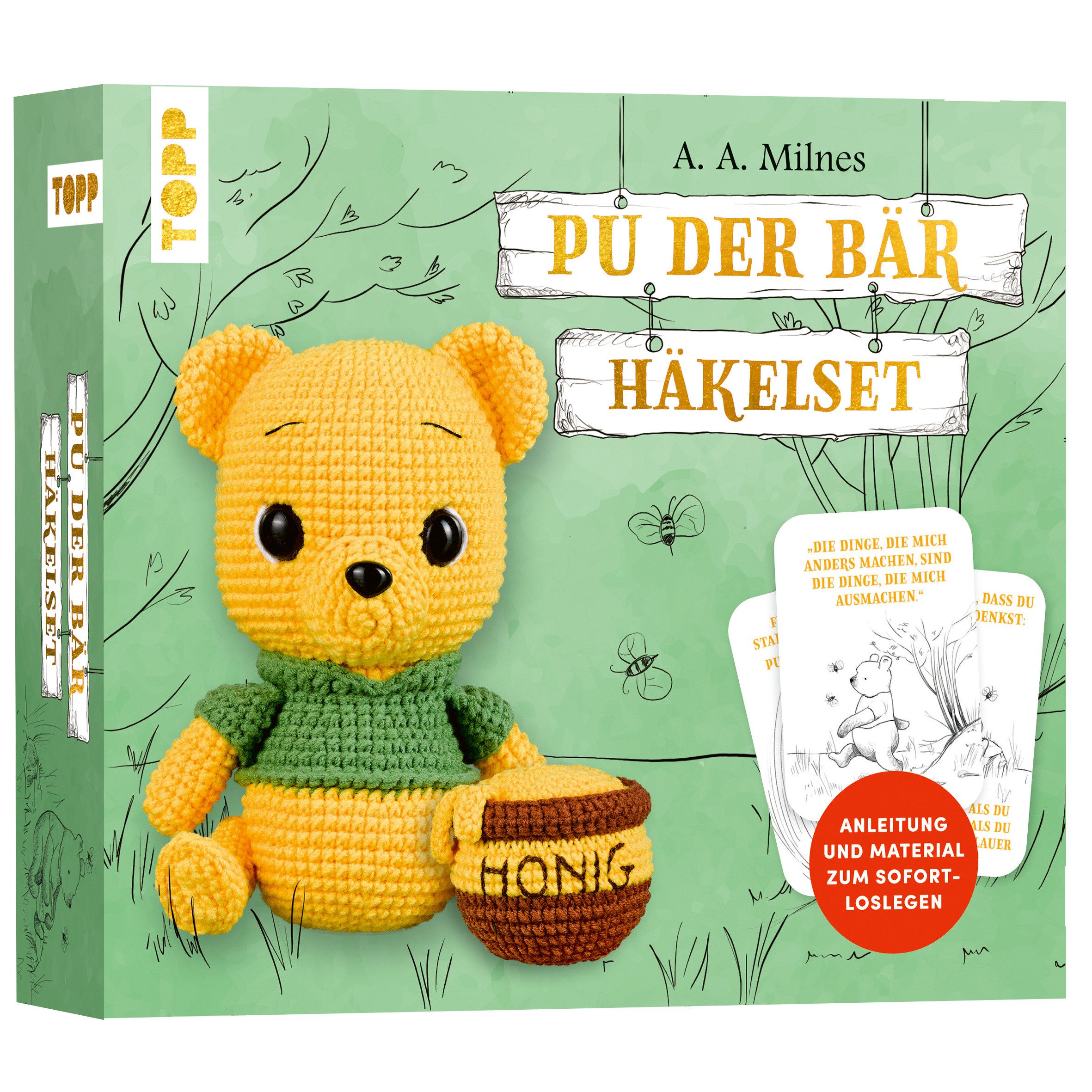 Topp Kreativset Häkelset Pu der Bär, (9-tlg)