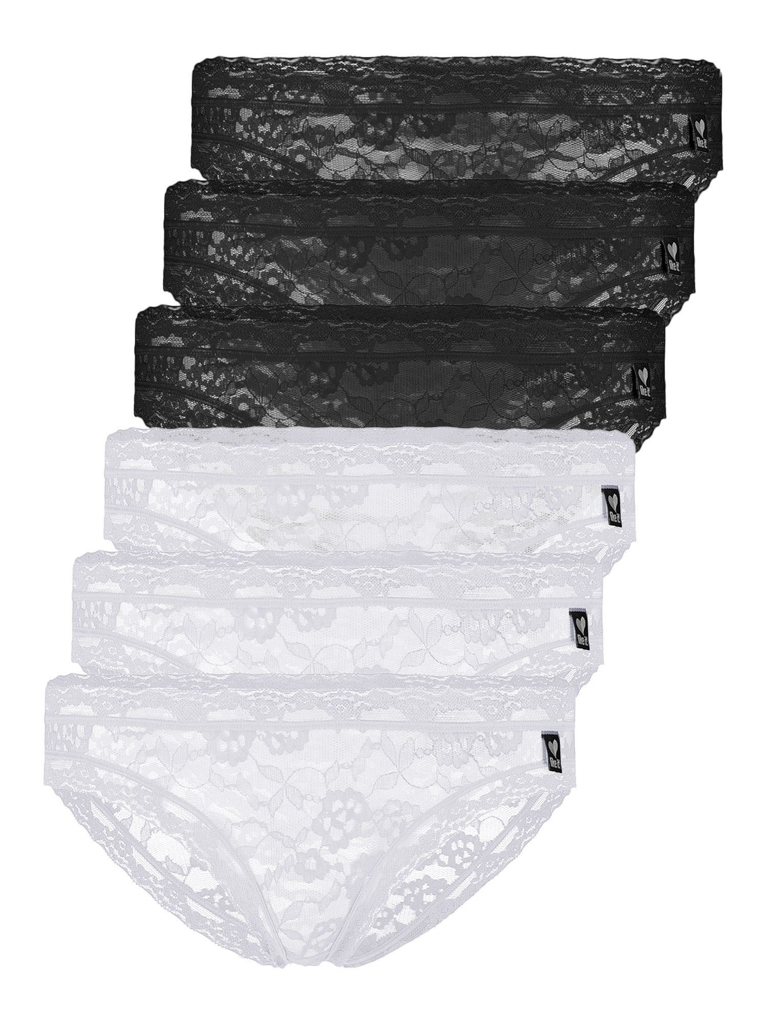 like it! Bikinislip 6er Pack Minislip Lisa (Packung, 6-St) Slip komplett aus weicher und sanfter Spitze