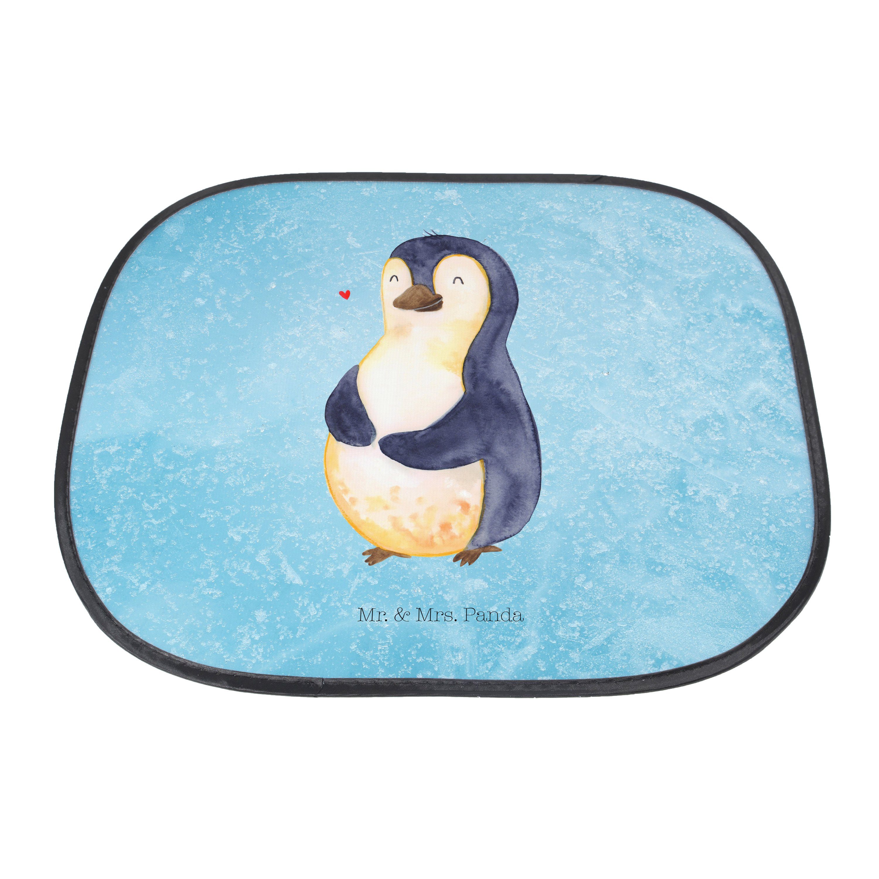 Sonnenschutz Seidenmatt Mrs. Mr. glücklich, Selbstliebe, - Eisblau Auto Sonne, & Pinguin Diät Panda, - Geschenk,