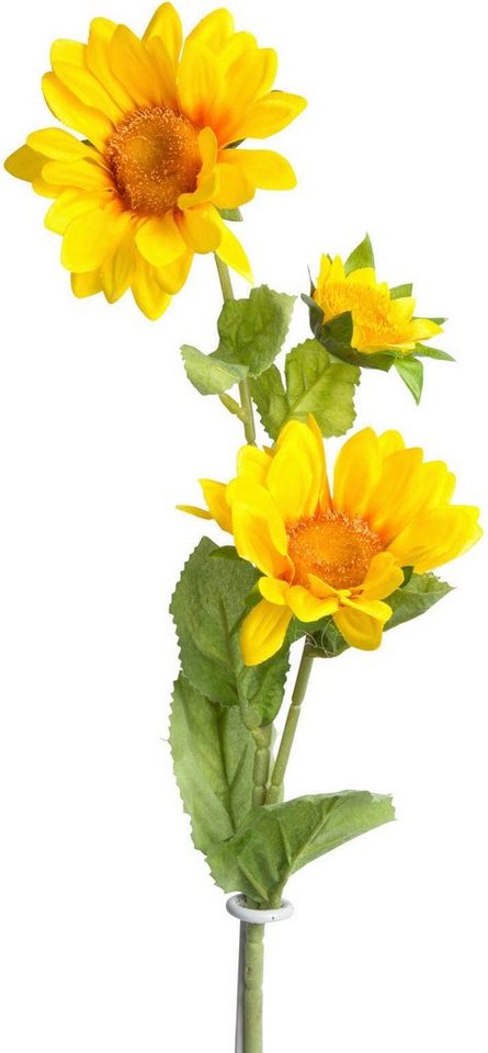 Kunstblume Sonnenblume mit 2 Stielen, Botanic-Haus, Höhe 67 cm