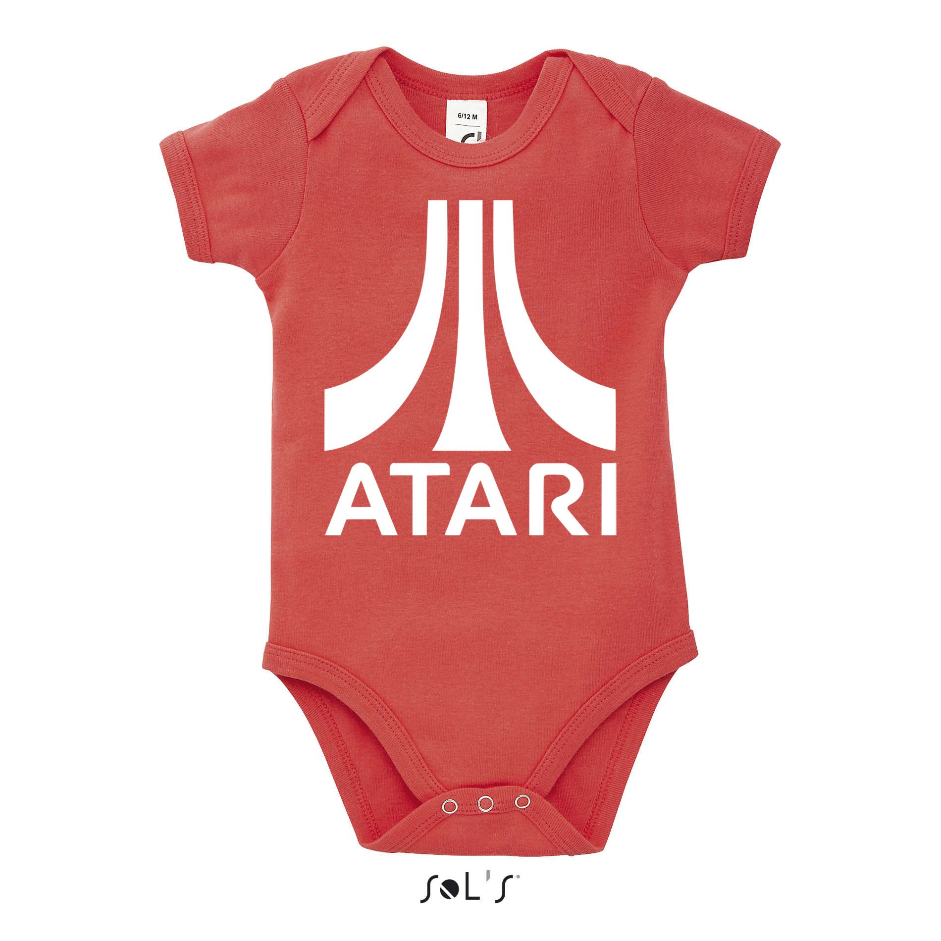 Blondie & Brownie Strampler (Einzelstück, Einzelartikel) Baby Body mit Atari Print Baumwolle Kurzarm soft Alltag Fit Kinder Set