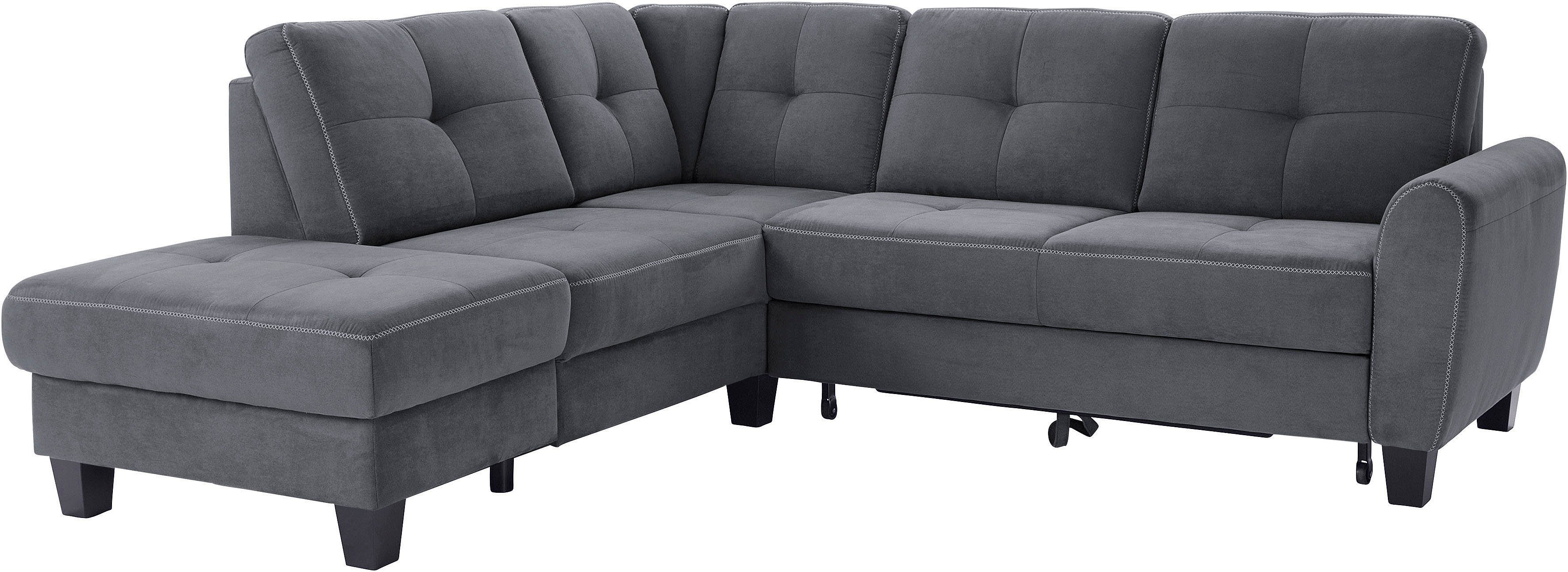 sit&more Ecksofa Varese L-Form, mit Federkern, günstig online kaufen