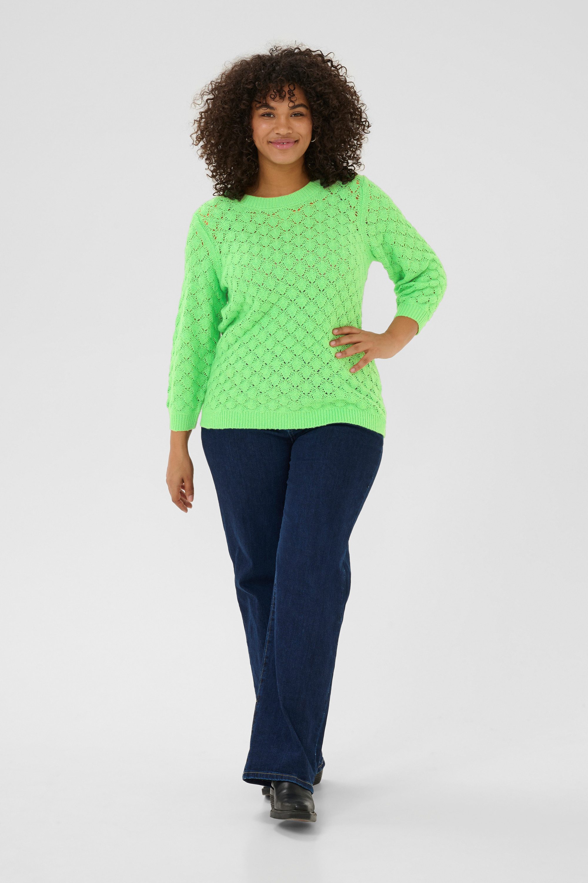 KAFFE Curve Strickpullover Strickpullover KCmani Große Größen