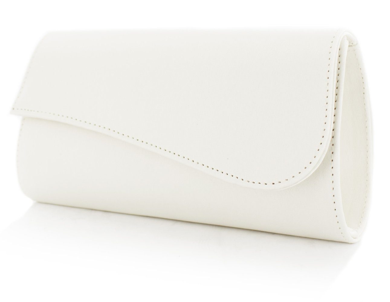 White Lady Clutch Julia Satin Clutch