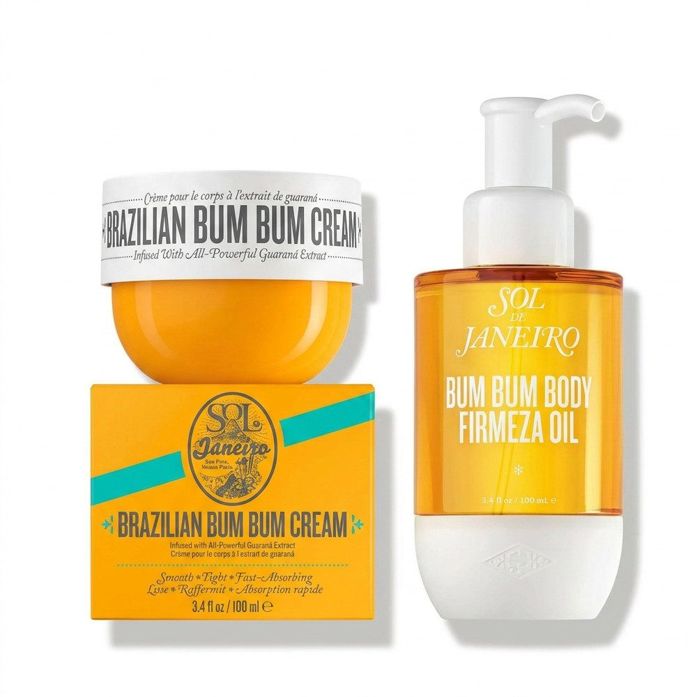 Sol de Janeiro Körpercreme Sol de Janeiro Bum Bum Cream und Body Oil Pflege Duo, Straffende Körperpflege und Öl im abgestimmten Duo