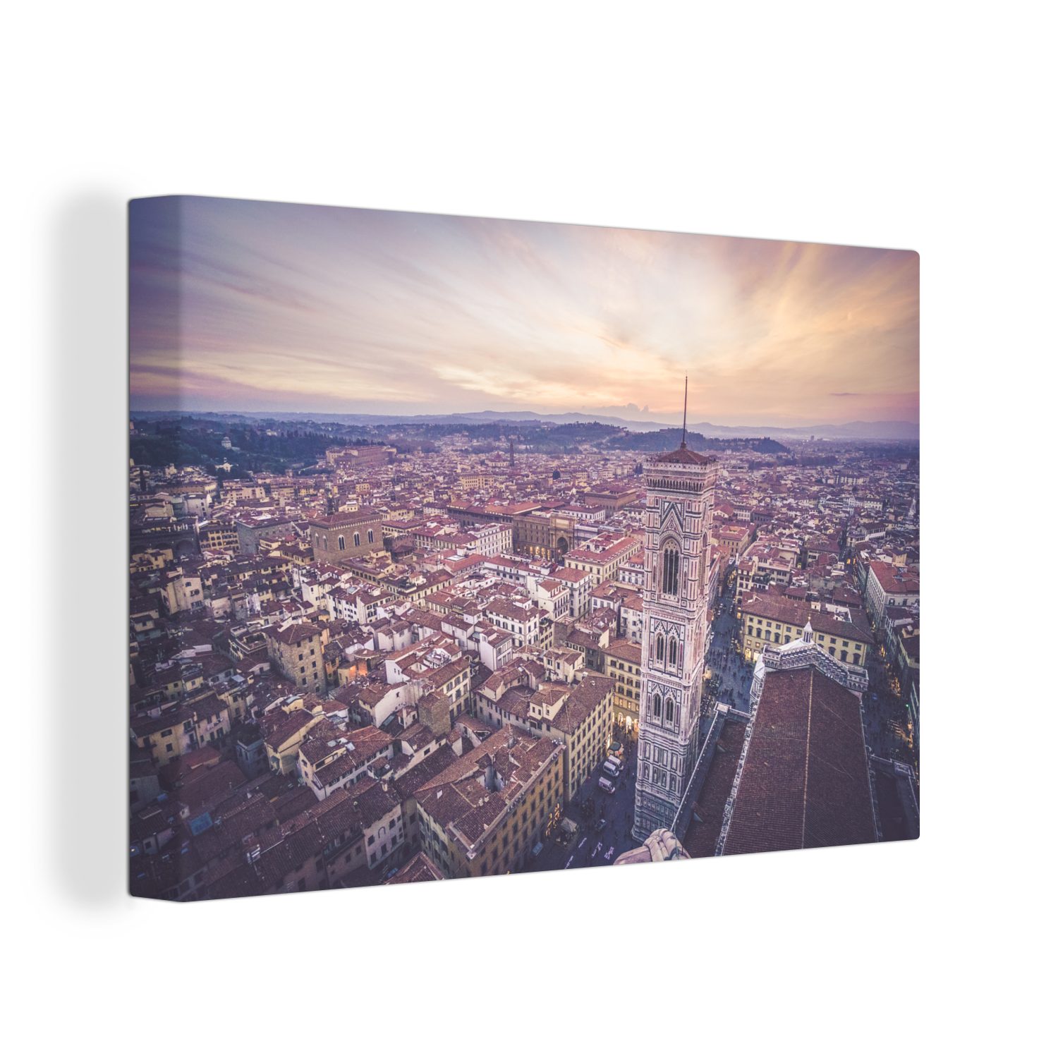 OneMillionCanvasses® Leinwandbild Italien - Himmel - Florenz, (1 St), Wandbild Leinwandbilder, Aufhängefertig, Wanddeko, 30x20 cm