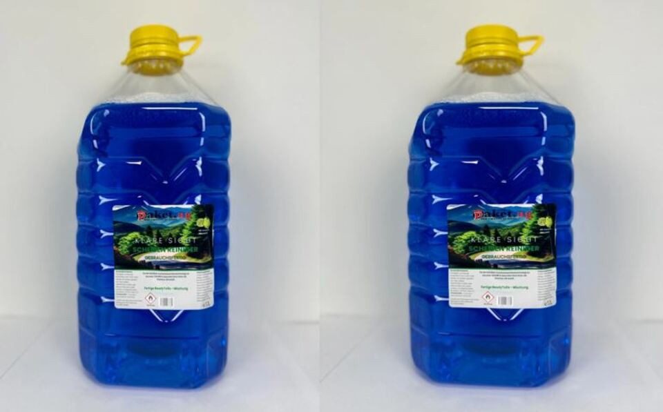 Paket.ag Scheibenfrostschutz Auto Scheibenreiniger 10L gebrauchsfertig bis -5°C – streifenfrei, 10 St.