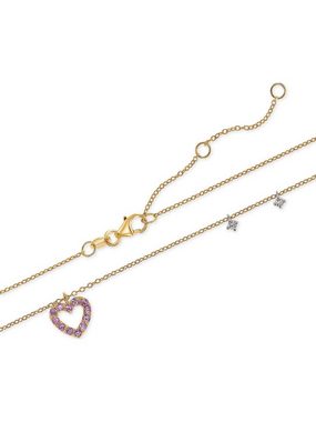 GUIA Collier GUIA Damen-Kette 585er Gelbgold 2 Diamant