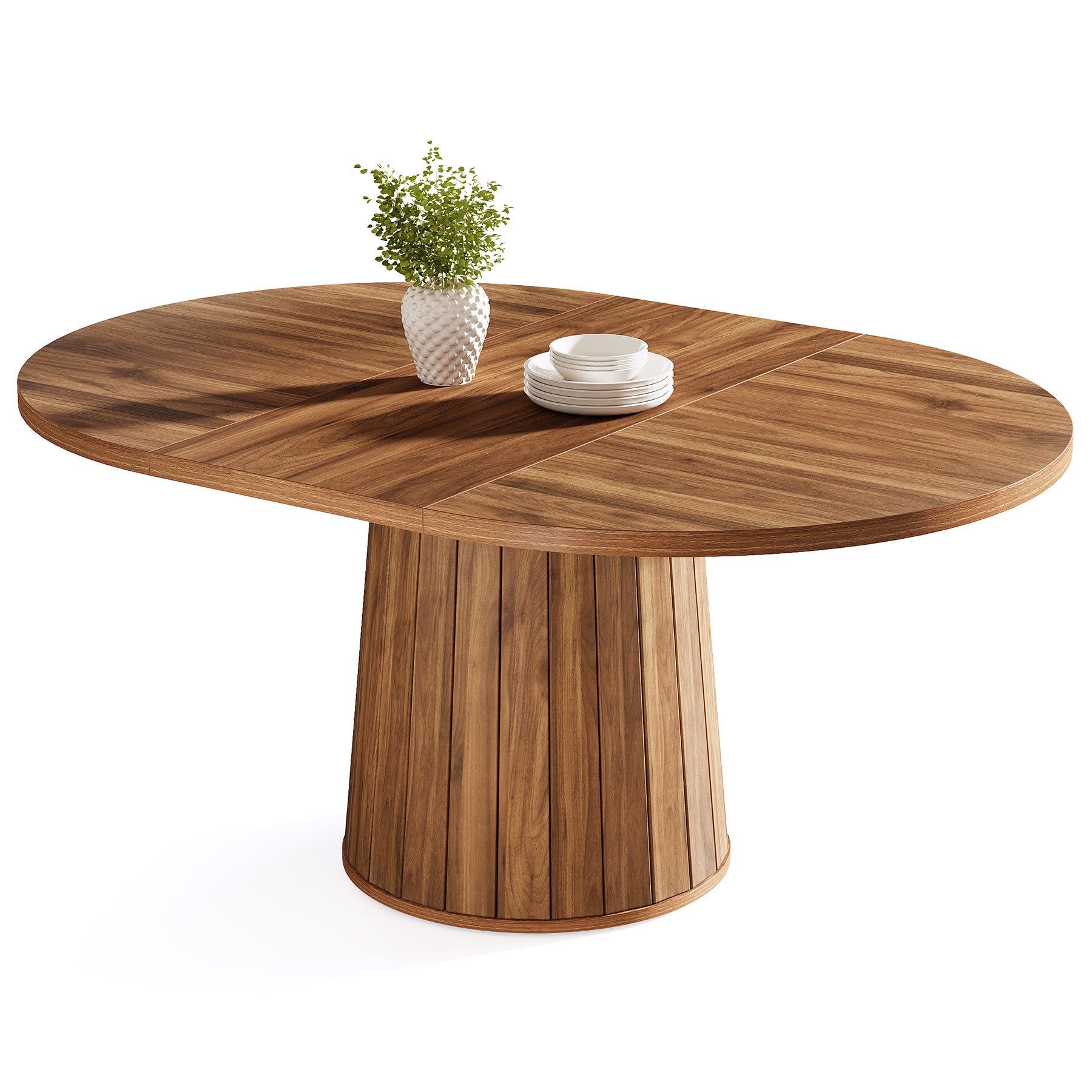 Tribesigns Esstisch 140cm Ovaler Küchentisch für 6 Personen,Küchentisch mit günstig online kaufen