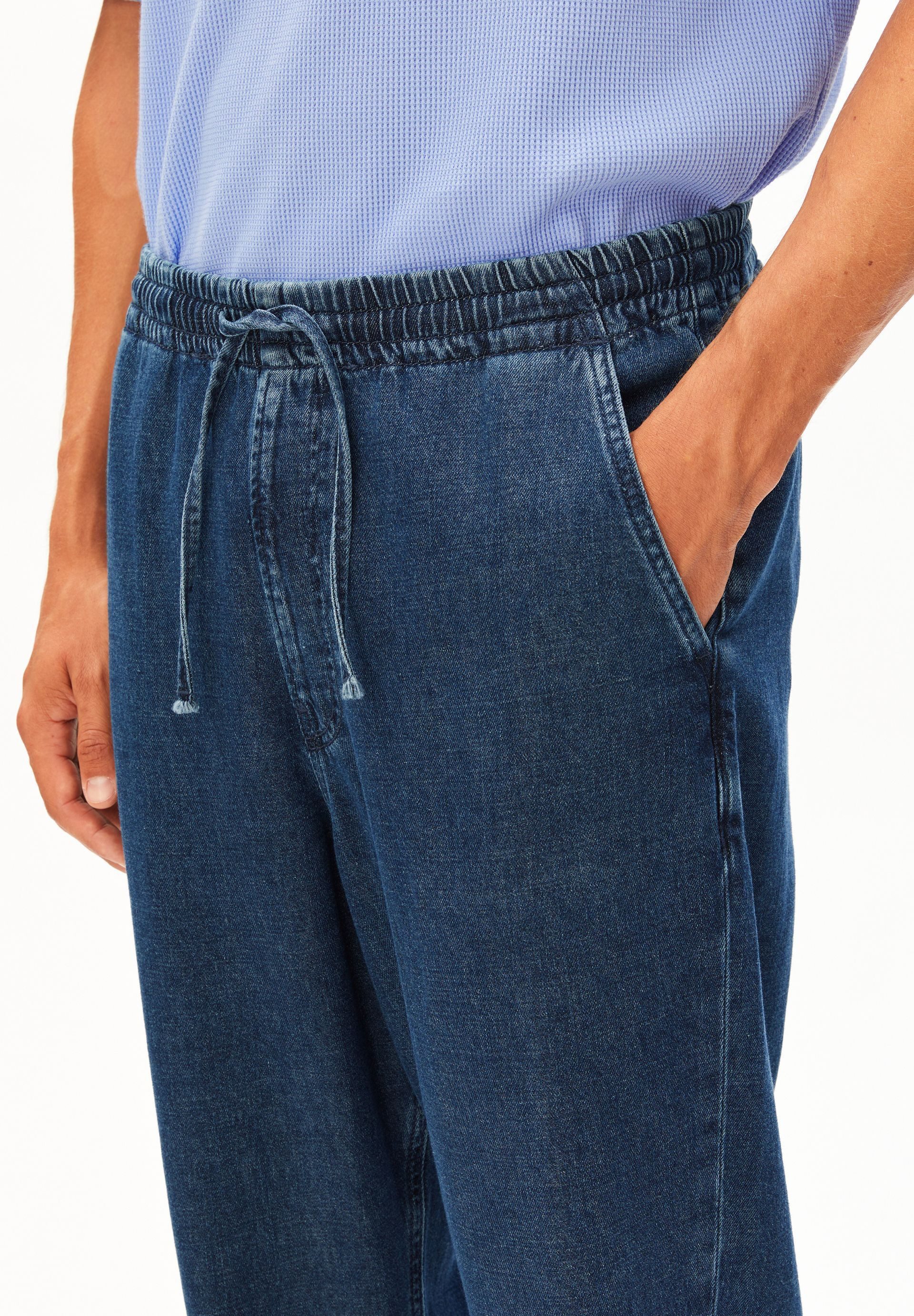 Armedangels Weite Jeans PULL ON Bio-Baumwoll Mix (Non-Stretch, Baggy Fit) Mid waist