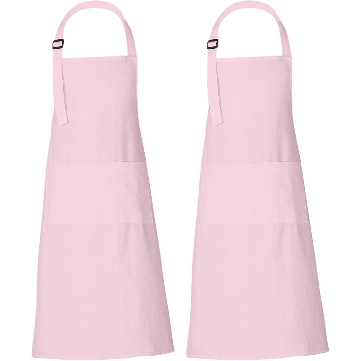 LuxusKollektion Kochschürze Kochschürze Damen Herren Baumwolle 69x89cm 3 Taschen 2 Korallenrötung