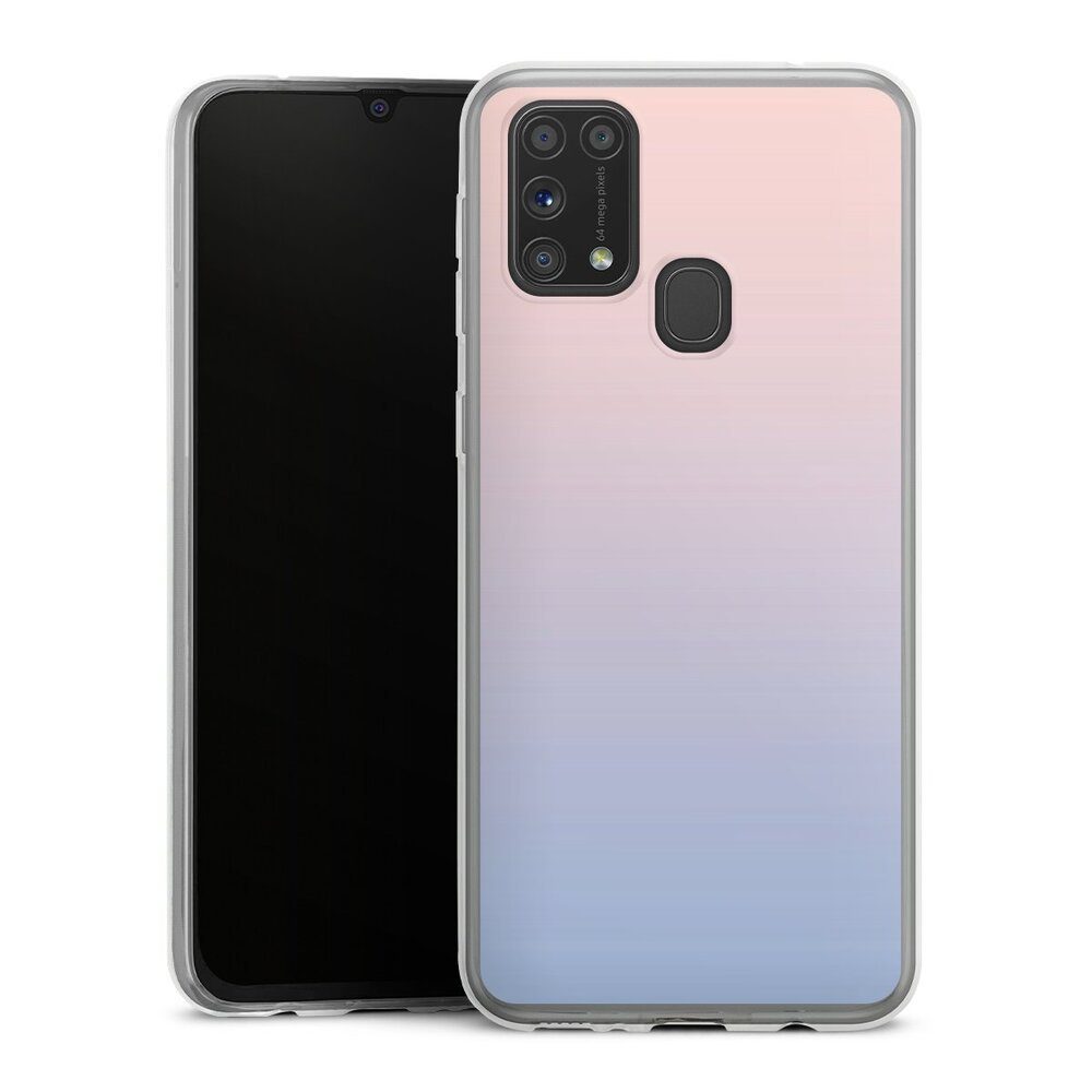 DeinDesign Handyhülle zweifarbig Pastell Farbverlauf Dawn, Samsung Galaxy M31 Slim Case Silikon Hülle Ultra Dünn Schutzhülle