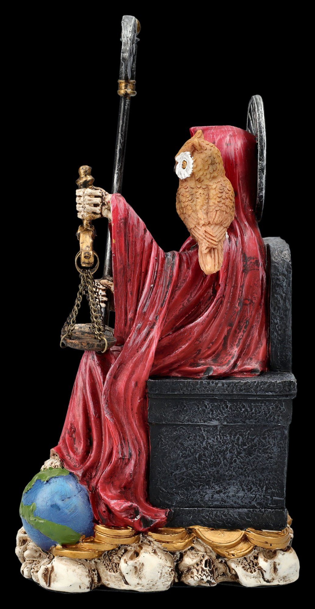 Sitzende Dekofigur Santa rot Dekofigur Figur - Figuren GmbH mystische Gothic Shop Deko Muerte