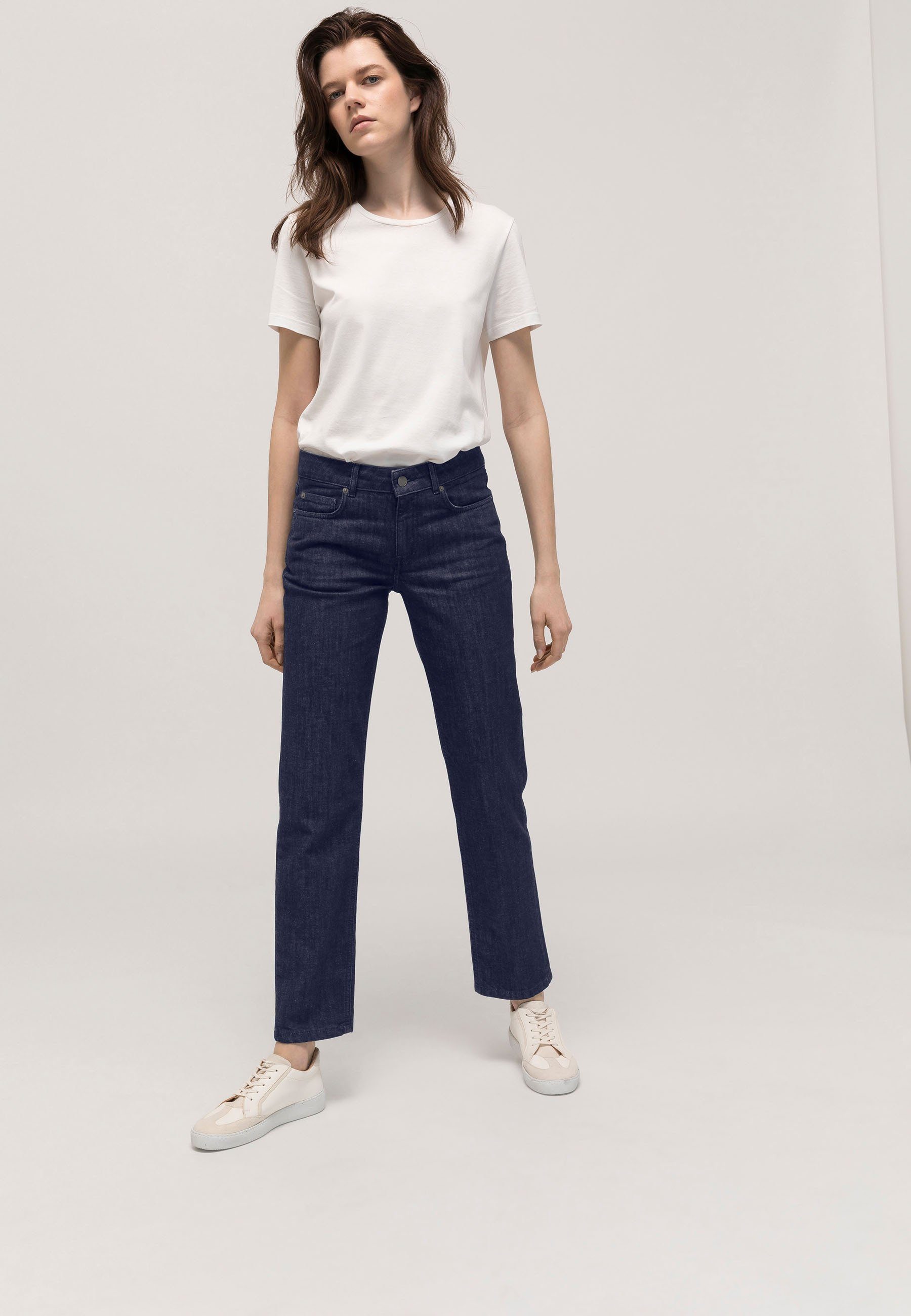 Hessnatur 5-Pocket-Jeans Marie Straight Fit aus Bio-Denim (1-tlg)