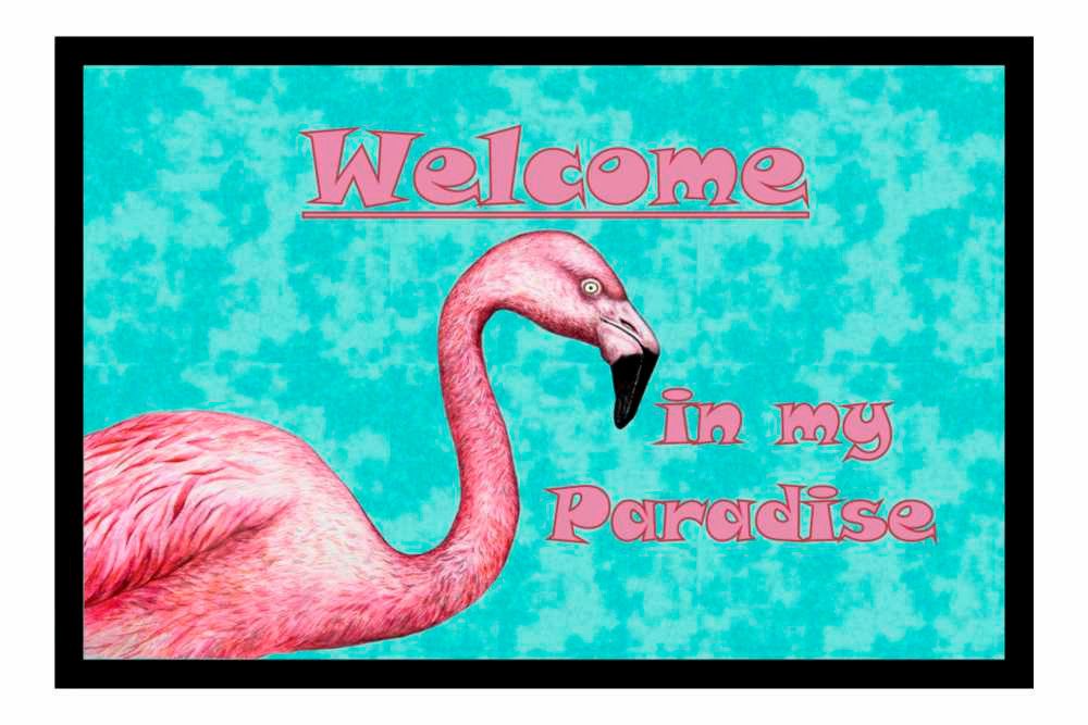 Ladreas Fußmatte Schmutzfangmatte Welcome in my Paradise F761, 60x40