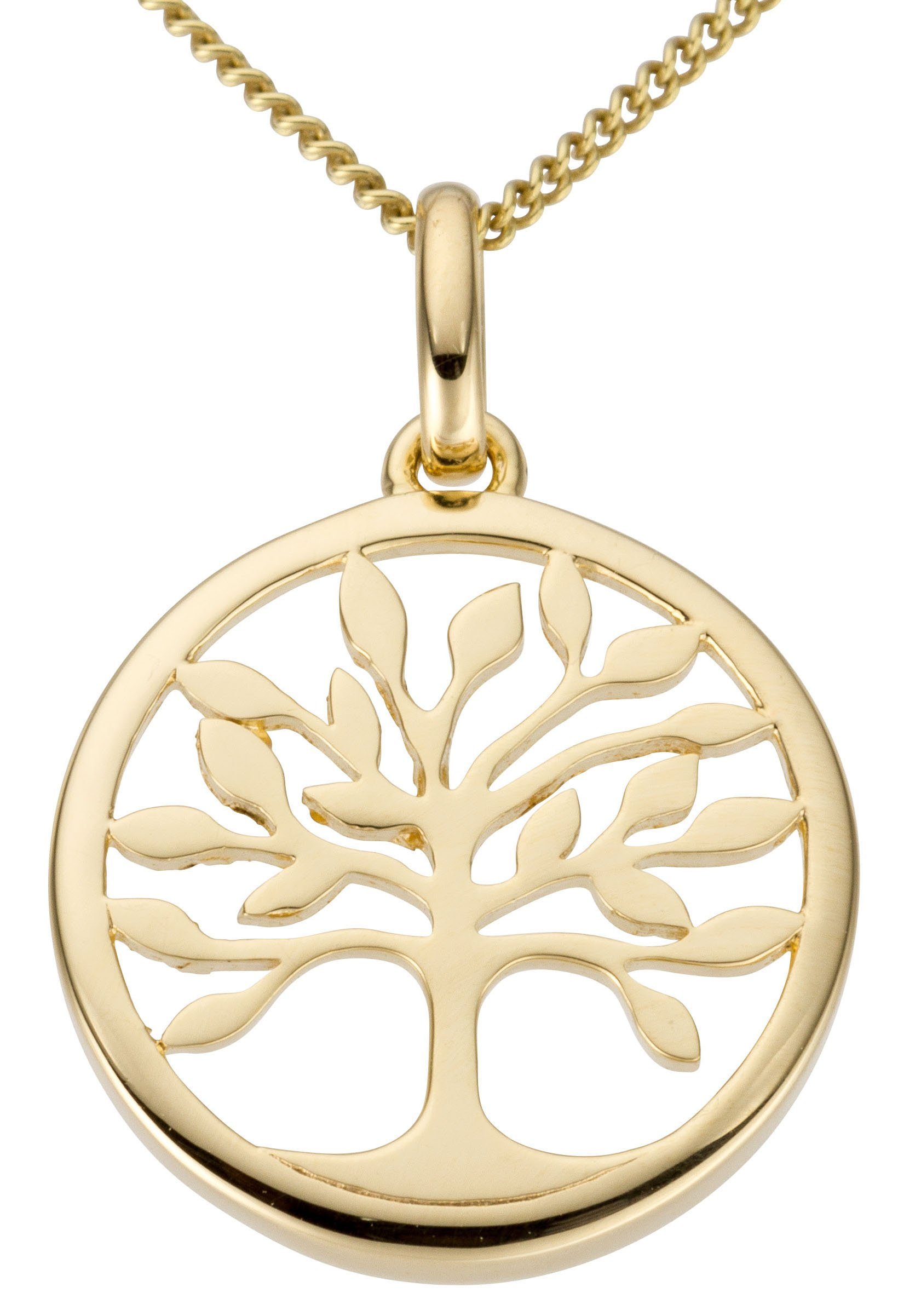 Firetti Kettenanhänger Schmuck Geschenk Gold 333 Halsschmuck Anhänger Halskette Baum