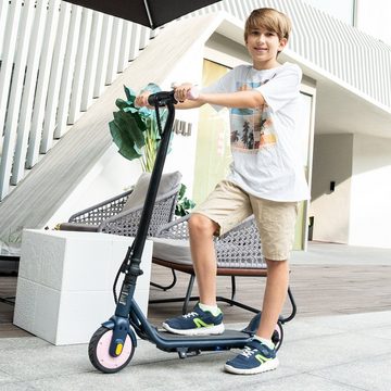HITWAY Elektro-Kinderroller R7X Elektroroller für Kinder, LED-Anzeige, Faltbarer, 7 Zoll, Stoßdämpfung, Doppelbremse, Geschenk für 8-12 Jahre