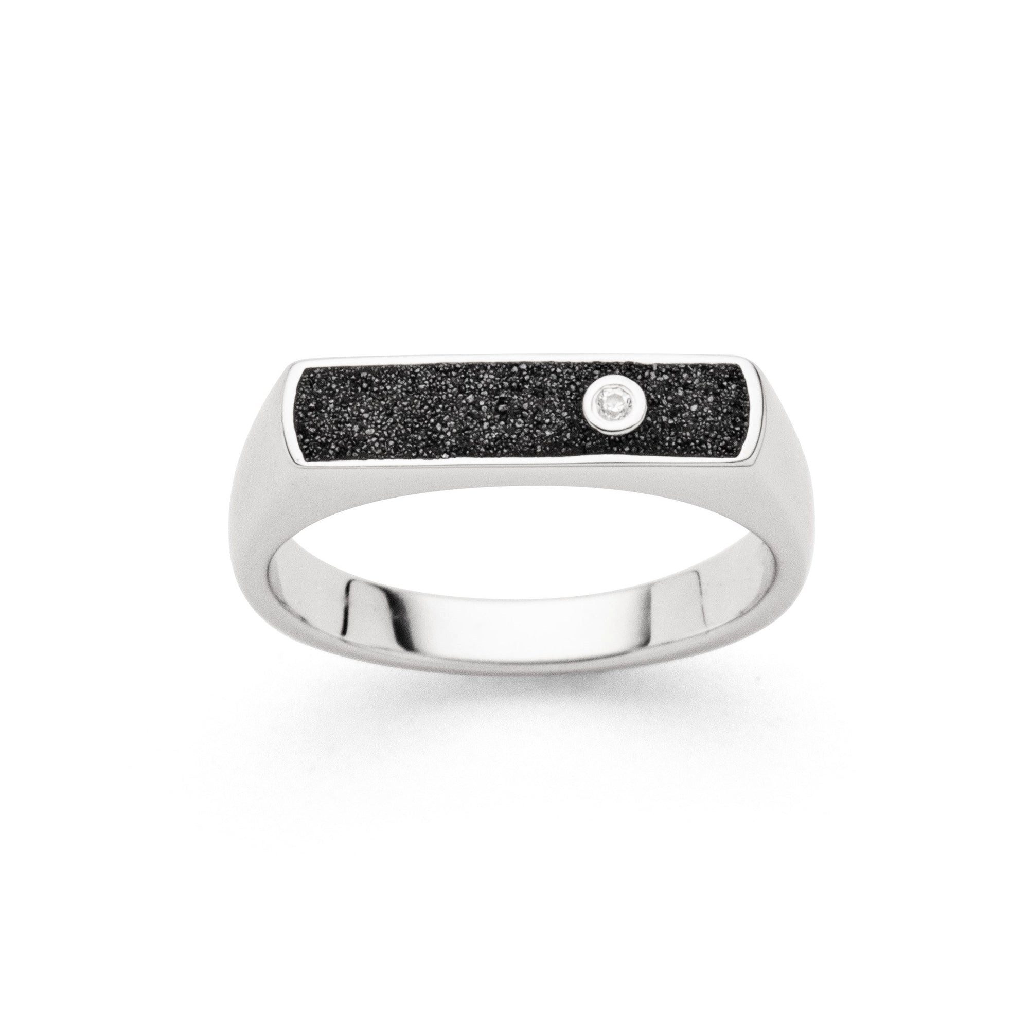 DUR Fingerring DUR Schmuck: Ring "Nordlicht" mit Lavasand und Zirkonia, R6007