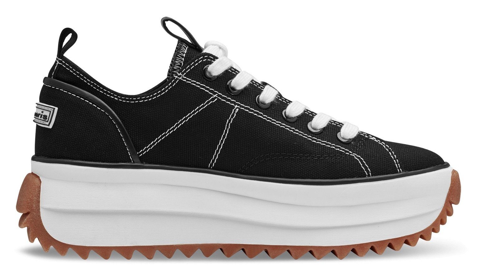 Tamaris Plateausneaker, Freizeitschuh, Halbschuh, Schnürschuh in veganer Verarbeitung