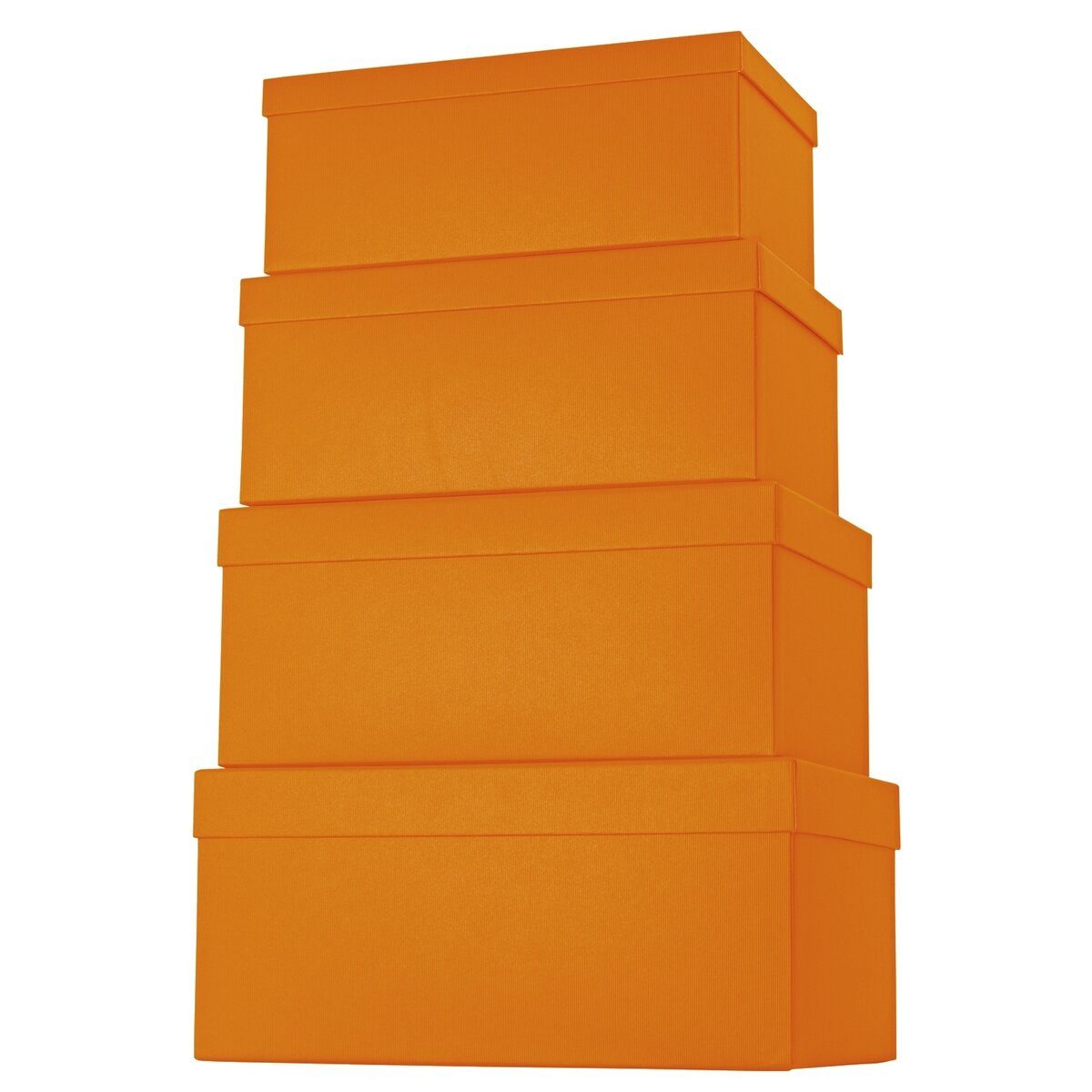 stewo Versandkarton Geschenkkarton One Colour - 4 tlg. hoch orange.