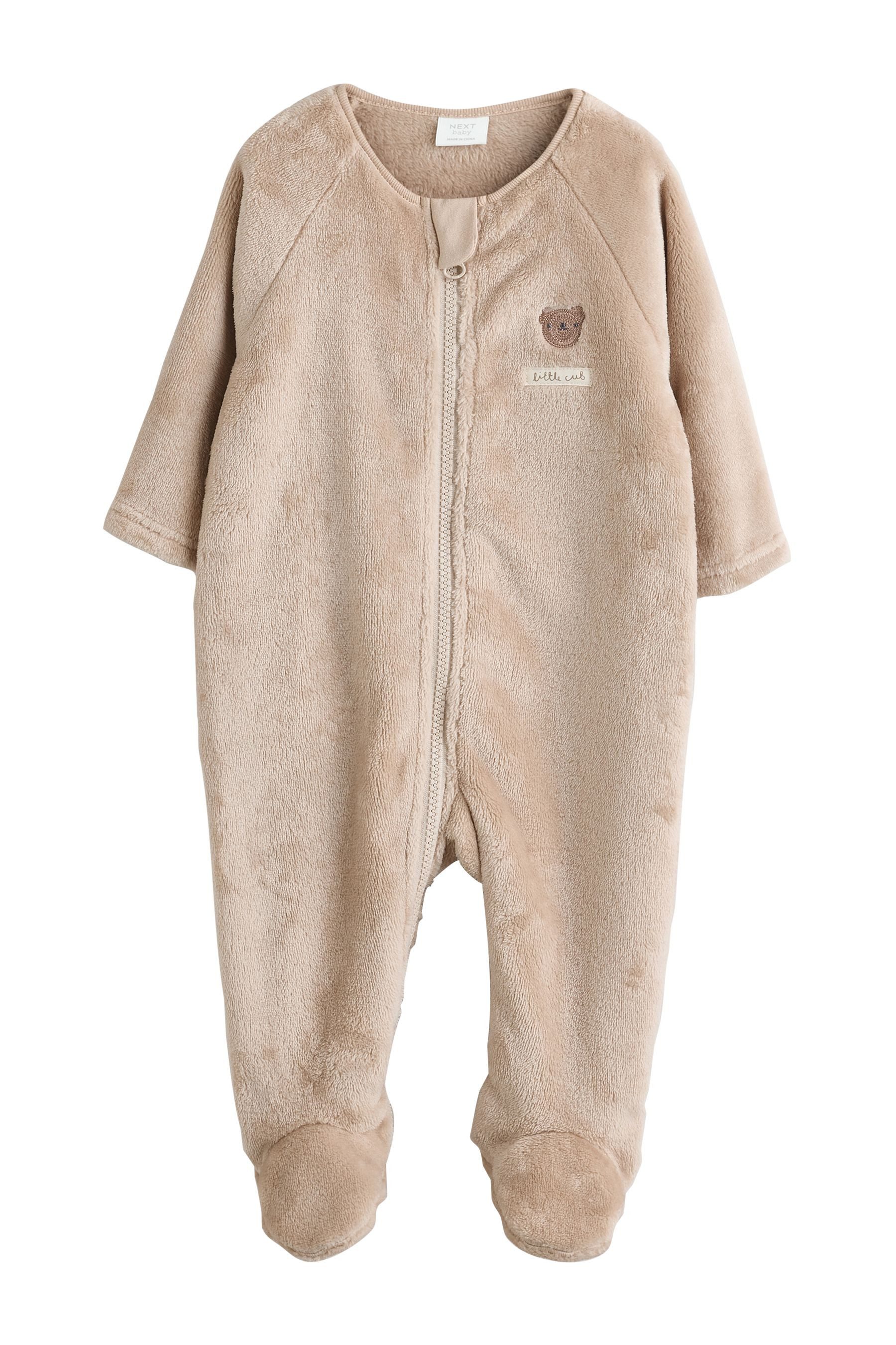 Next Schlafoverall Baby Fleece-Schlafanzug, Zwei-Wege-Reißverschluss (1-tlg)