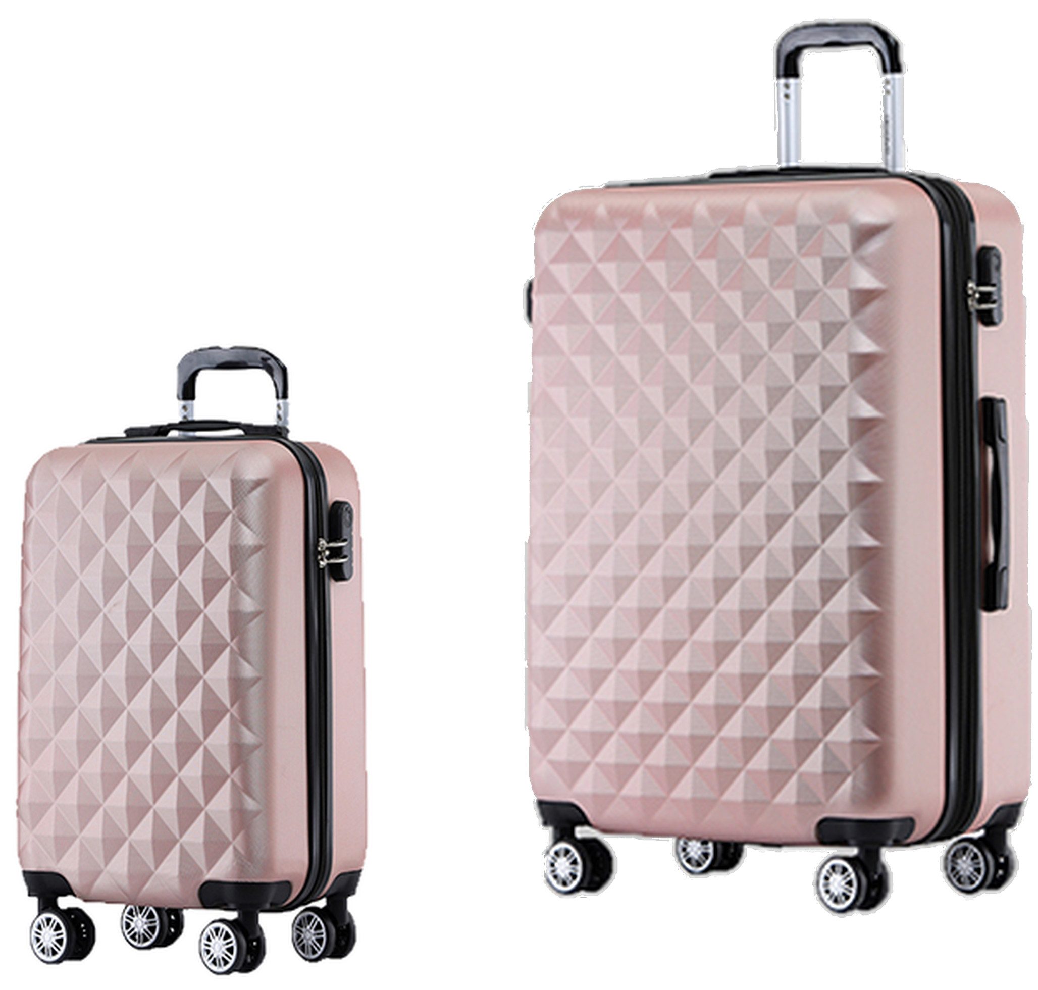 Beibye Trolleyset 2-tlg. - 65+55cm - Light - 4 Rollen - Dehnfalte, div. Farben