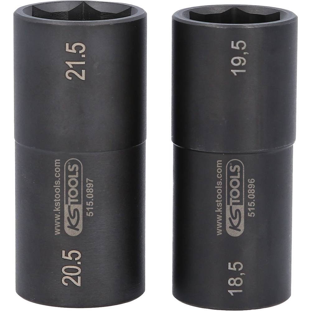 KS Tools Steckschlüssel 1/2″ Spezial-Alu-Felgen-Kraft-Stecknuss-Satz für Ford, 18.5 515.0895