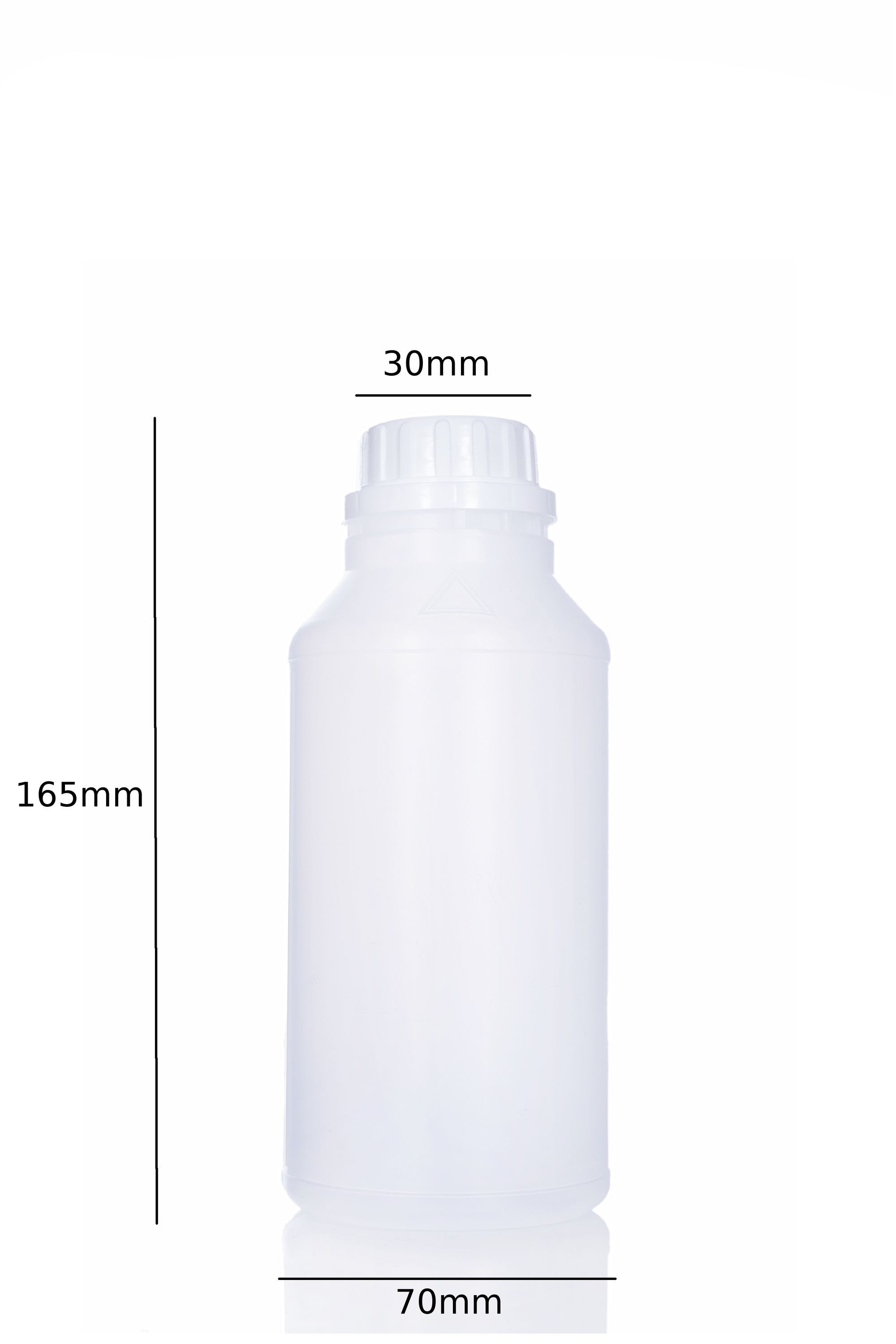 BENBOW Reinigungsmitteltank Plastikflasche leere kunststoff Flasche mit Deckel HDPE (1 St)