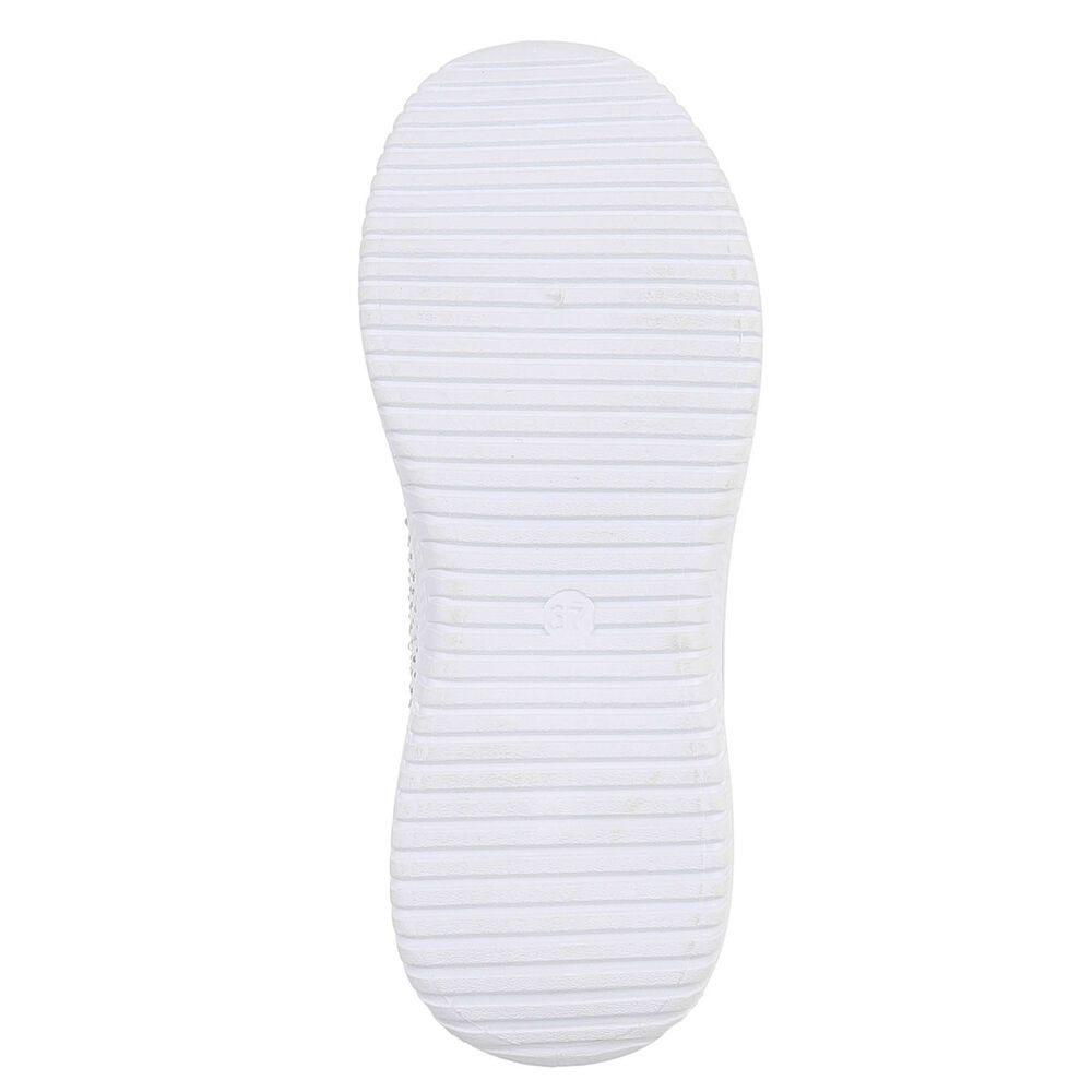 Ital-Design Bequemer Sneakers für Damen mit atmungsaktivem Obermaterial Sneaker (91554408) Flach Sneakers Low in Schwarz