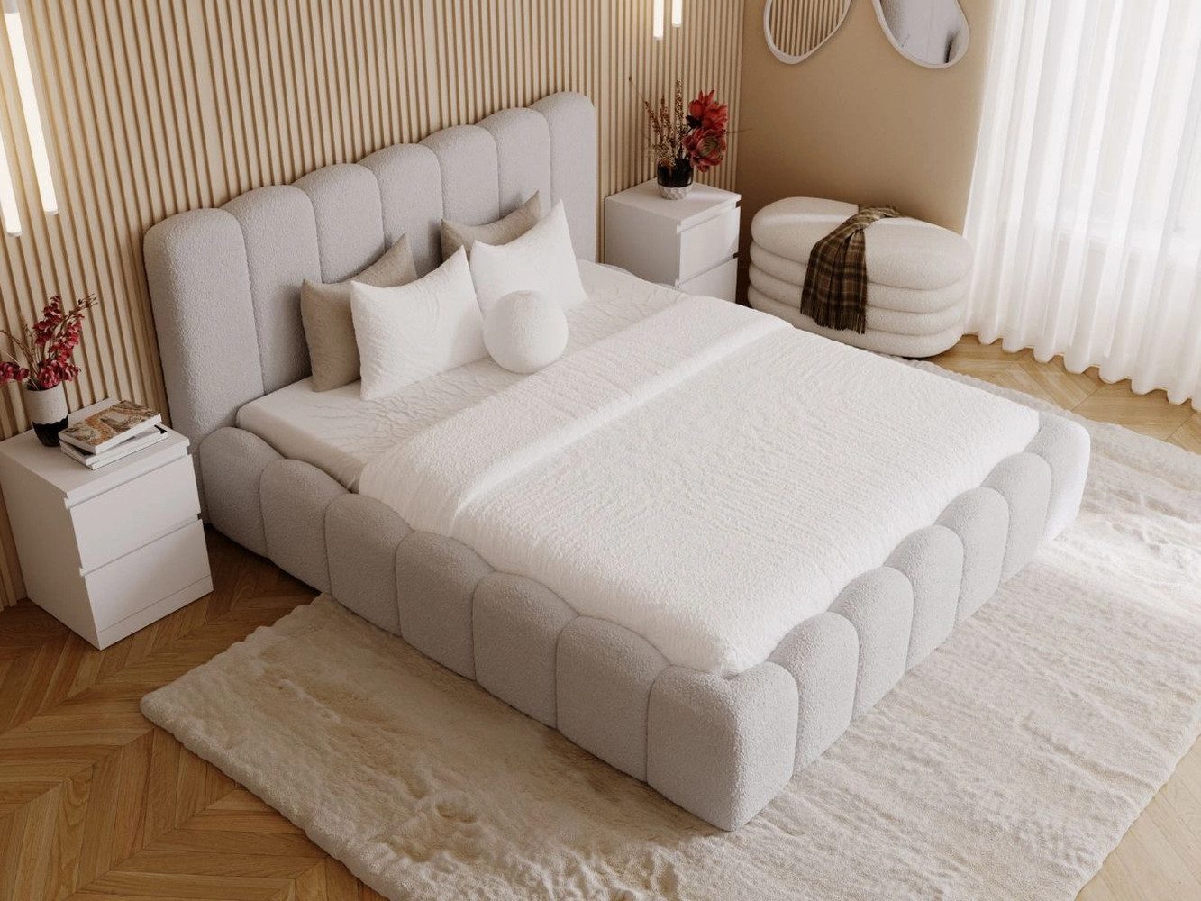 GrainGold Polsterbett mit Bettkästen SMILE, Modern günstig online kaufen