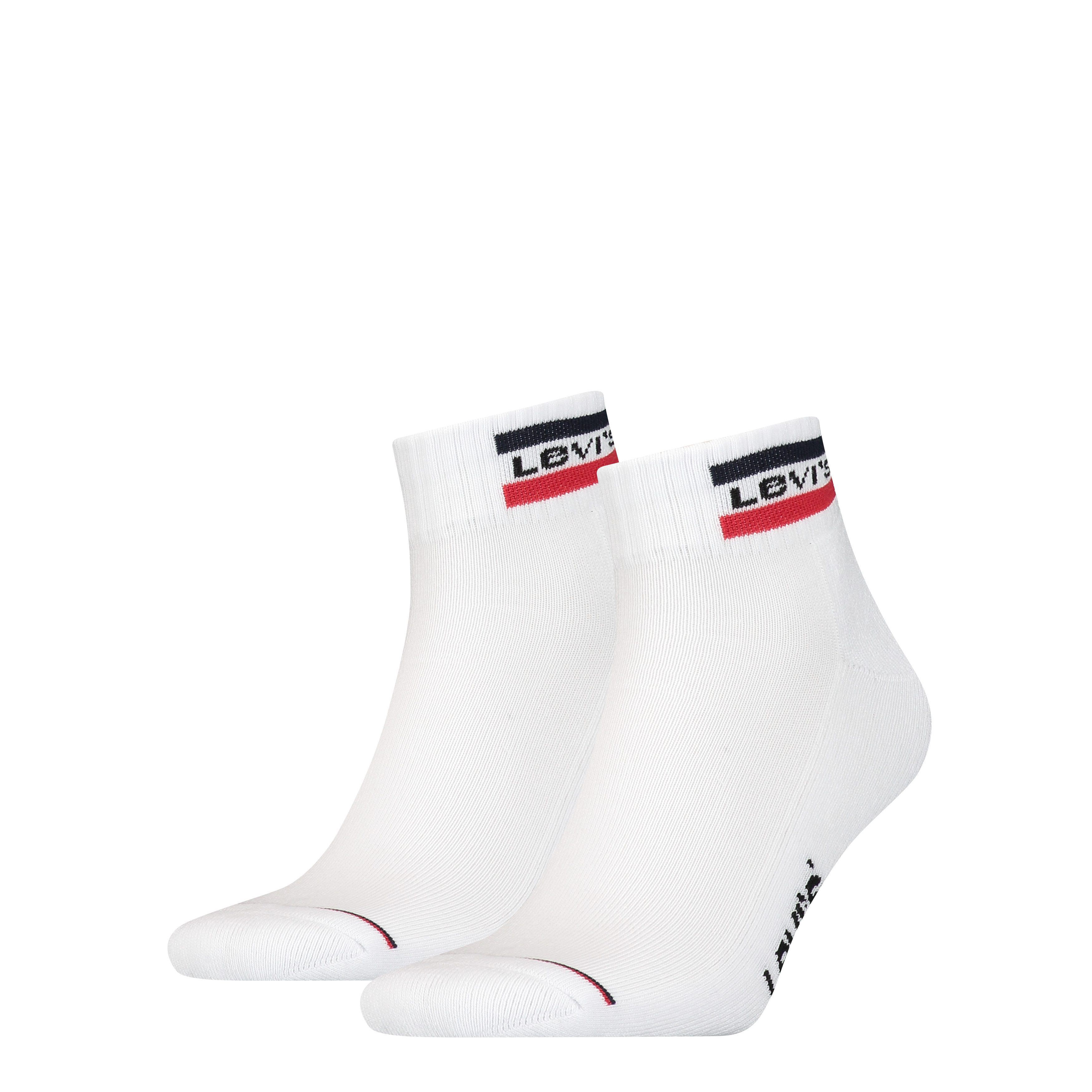 Levi's® Kurzsocken LEVIS MID CUT SPRTWR LOGO (2 Paar) weicher Cotton-Mix, e günstig online kaufen