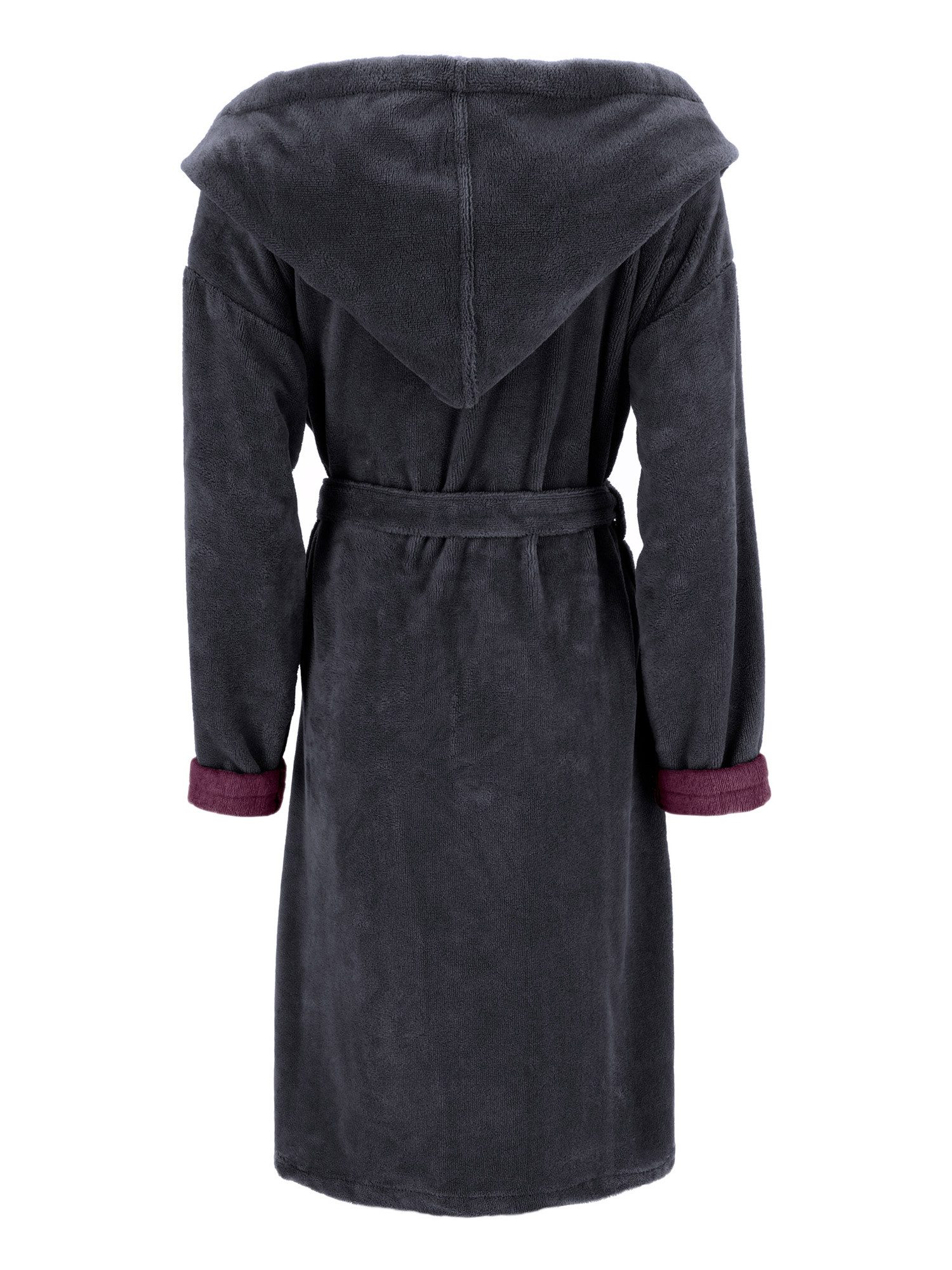 Vossen Damenbademantel Damen Bademantel mit Kapuze Carmen, Polyester günstig online kaufen