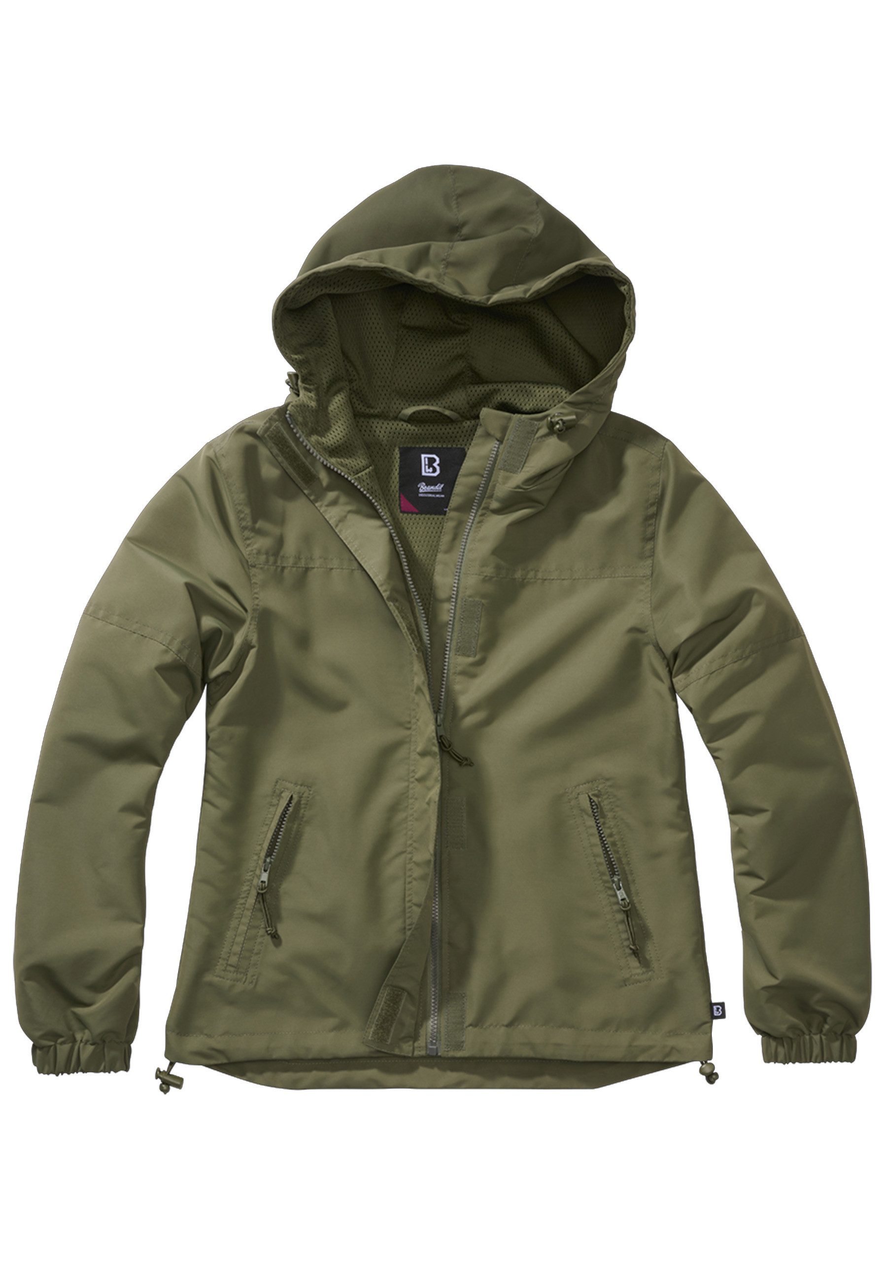 Brandit Allwetterjacke Brandit Damen Ladies Summer Windbreaker Frontzip (1-St)
