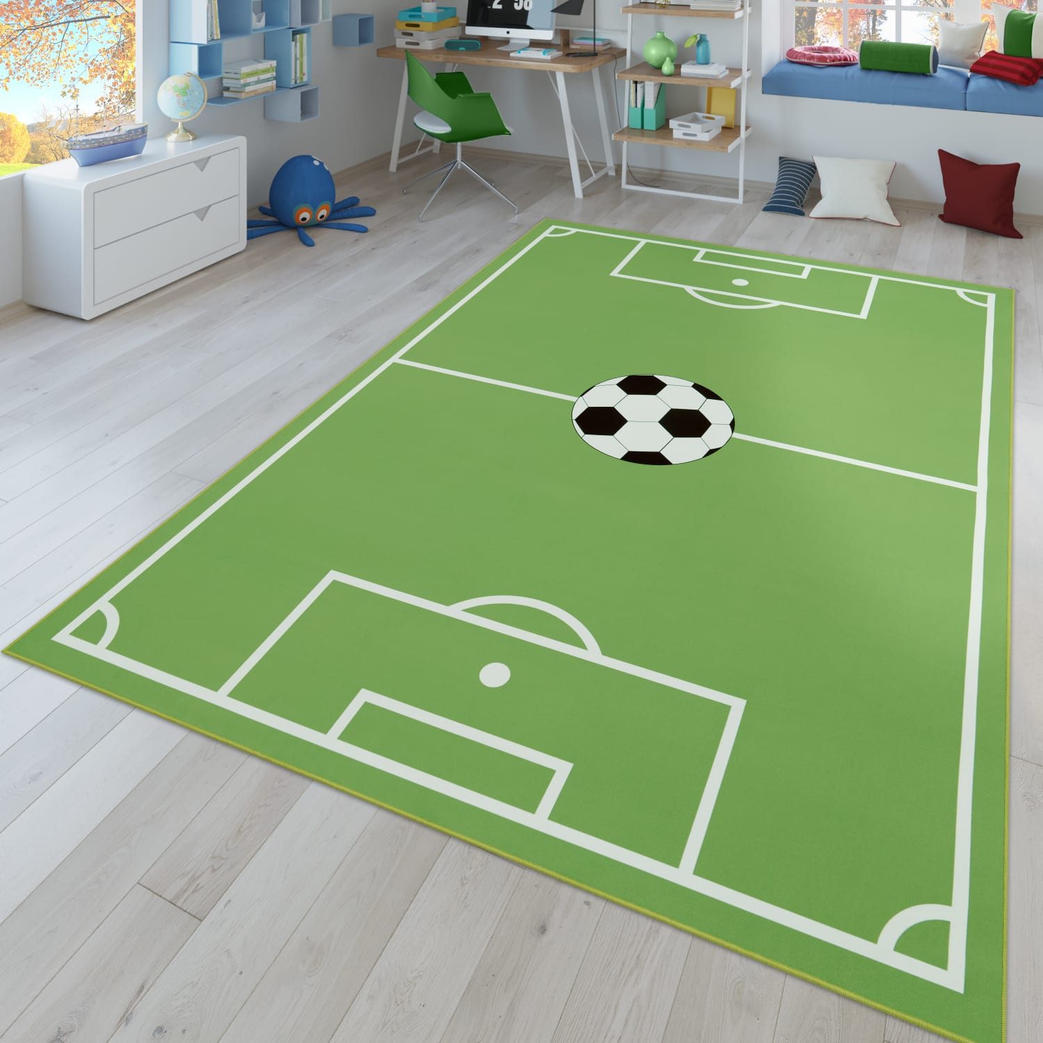 TT Home Teppich Kinderzimmer, Rechteckig, Höhe: 4 mm, Kinderzimmerteppich Teppich Junge Mädchen Kinderteppich Baby Rutschfes