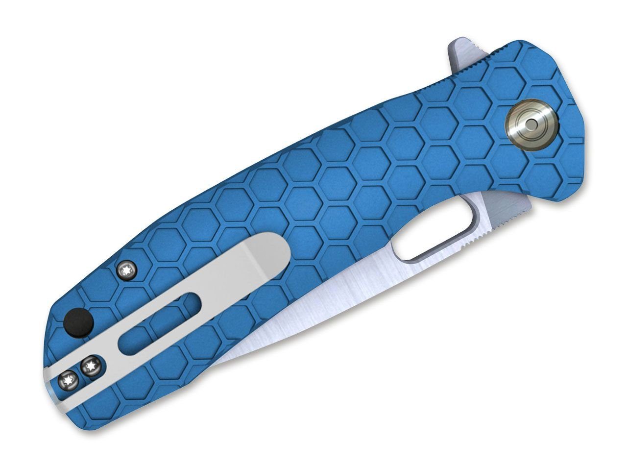 Honey Liner Taschenmesser Badger Flipper Lock Einhandmesser D2 Small Blue