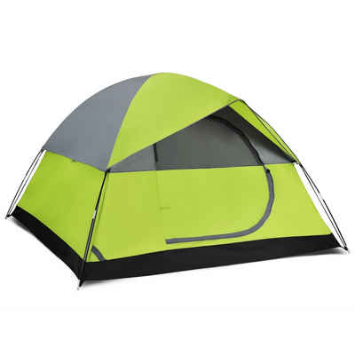 COSTWAY Kuppelzelt Campingzelt, Personen: 2, Doppelschicht, mit Regenverdeck