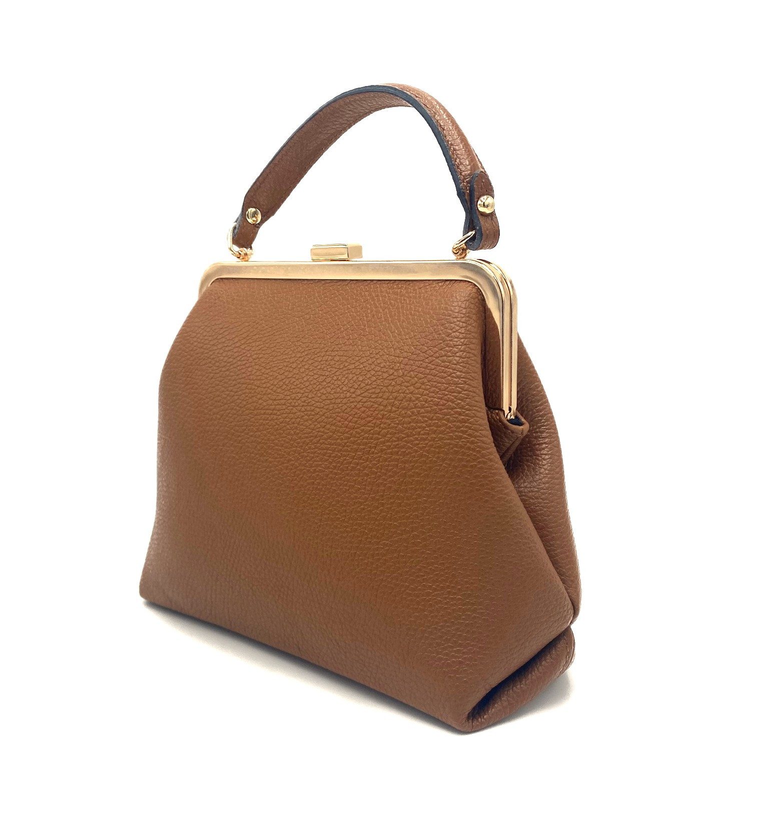 Taschenkinder Handtasche Louise – Damen Lederhandtasche im Vintage-Stil (Packung), Made in Italy - Echtes Leder