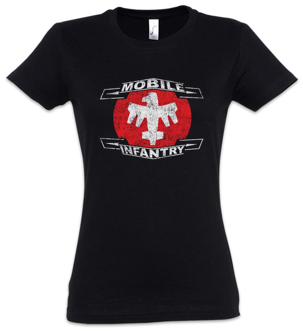 Print-Shirt Mobile Infantry Logo Damen T-Shirt Federation Flag Starship Movie