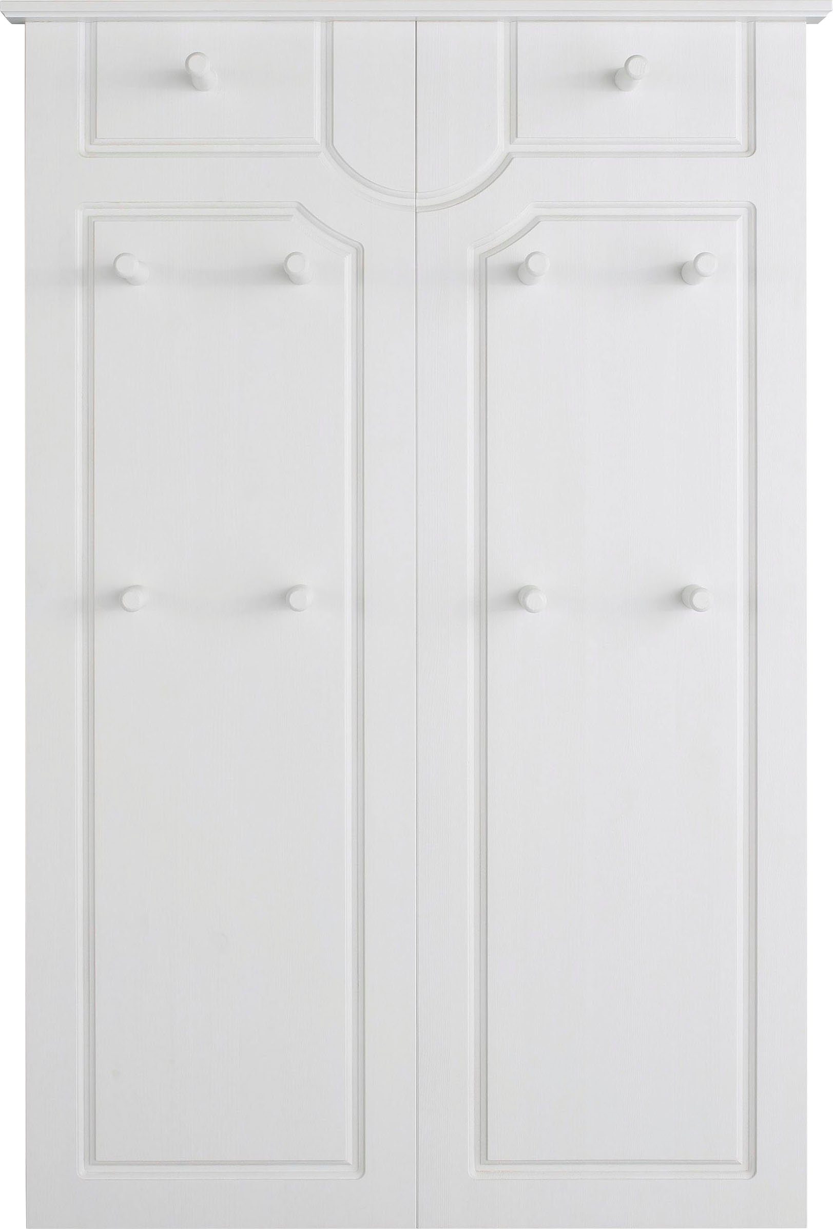 OTTO home Garderobenpaneel Klera, mit dekorativen Fräsungen, Kiefer, Landhausstil (Made in Europe), Mit 10 Kleiderhaken, aus massiver Kiefer – Bild 2 von 5
