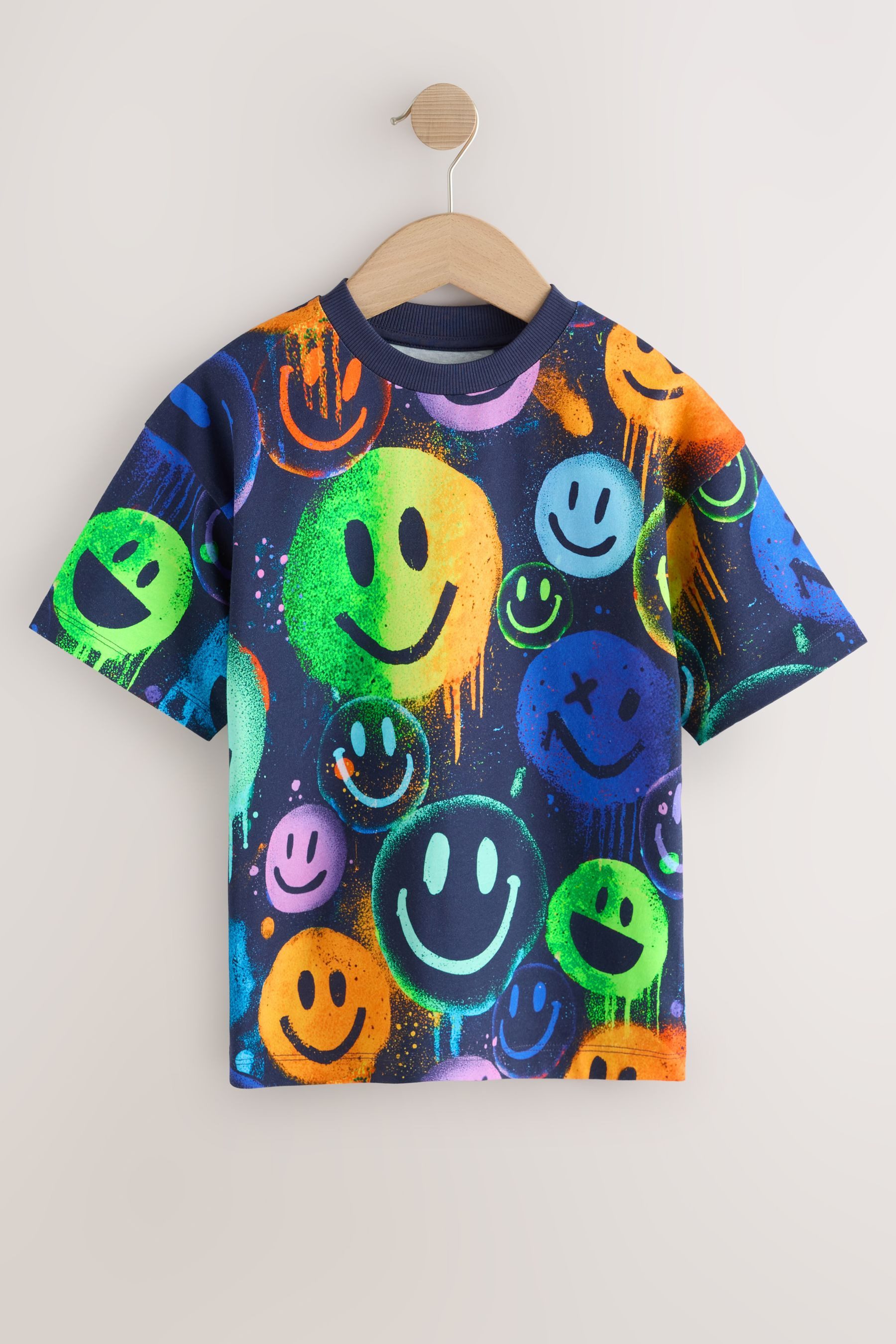 Next T-Shirt Relaxed Fit Kurzarm-T-Shirt mit Print (1-tlg)