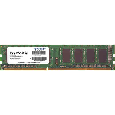 Patriot DIMM 4 GB DDR3-1600 Arbeitsspeicher